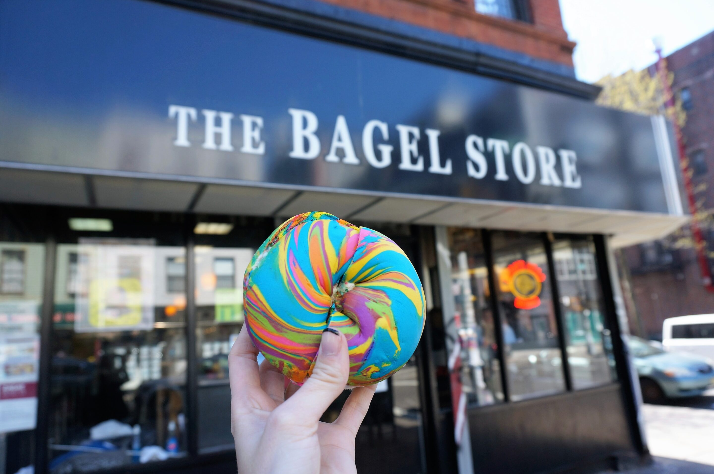 Taste the Rainbow: Rainbow Bagels at the Bagel Store