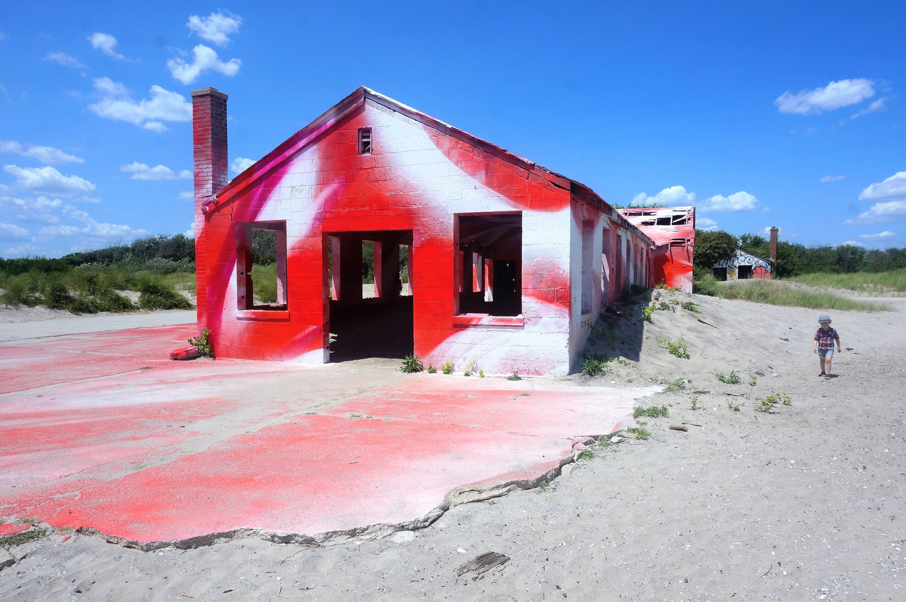Seeing Red – Rockaway Beach Art Installation