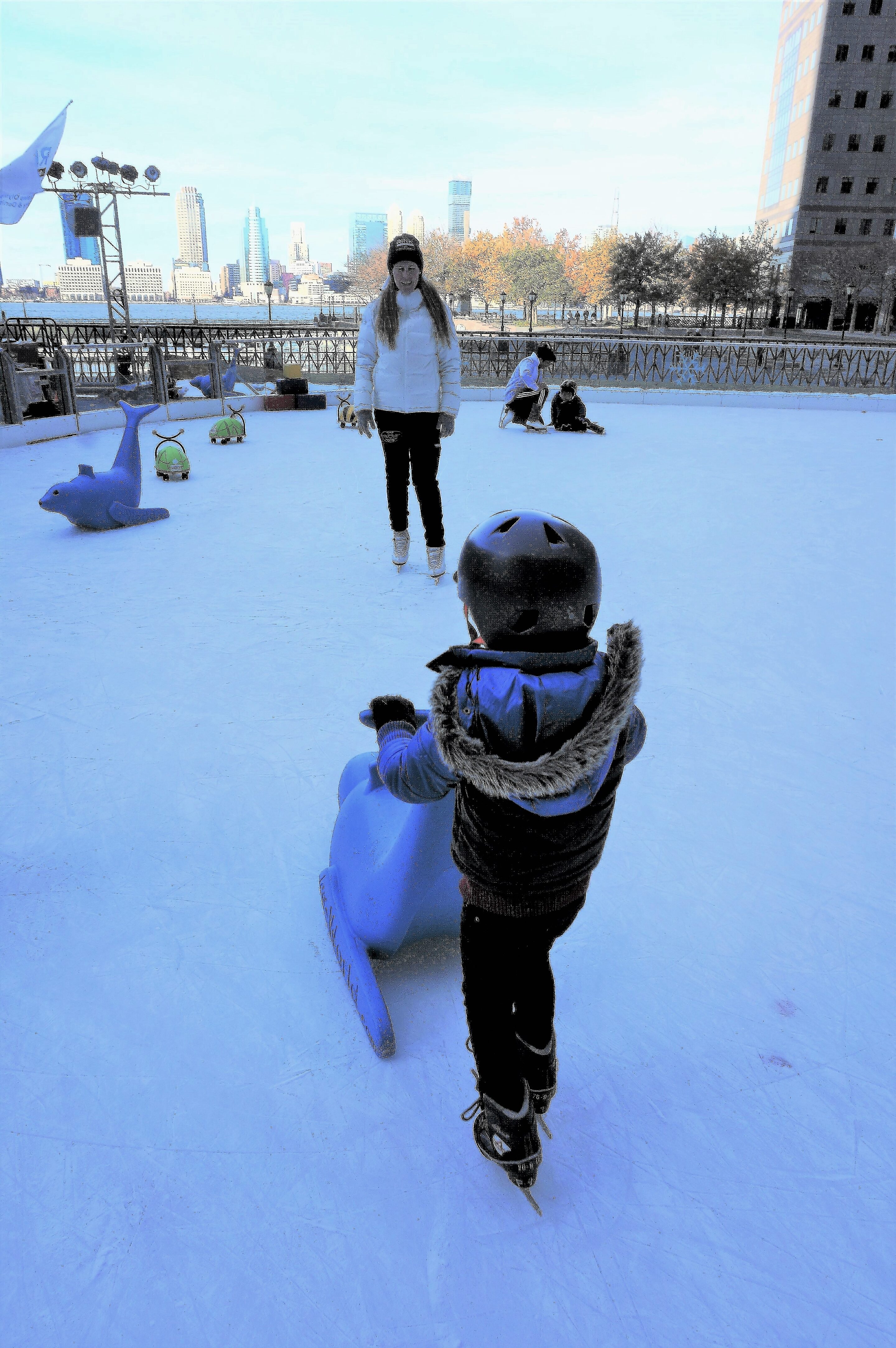 Skating lesson with Melissa Gregory at the Rink at Brookfield Place
