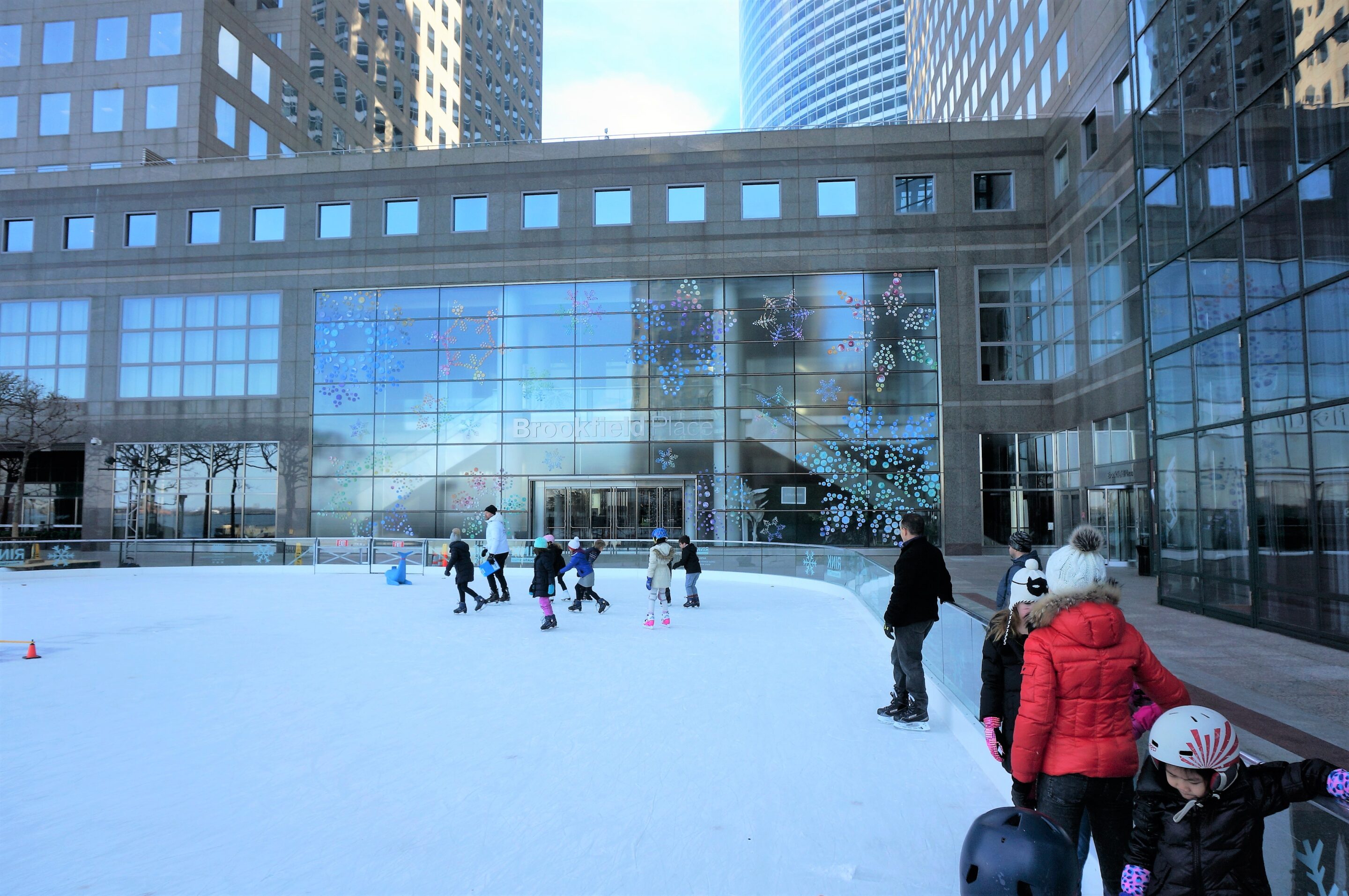 Skating lesson at the Rink at Brookfield Place