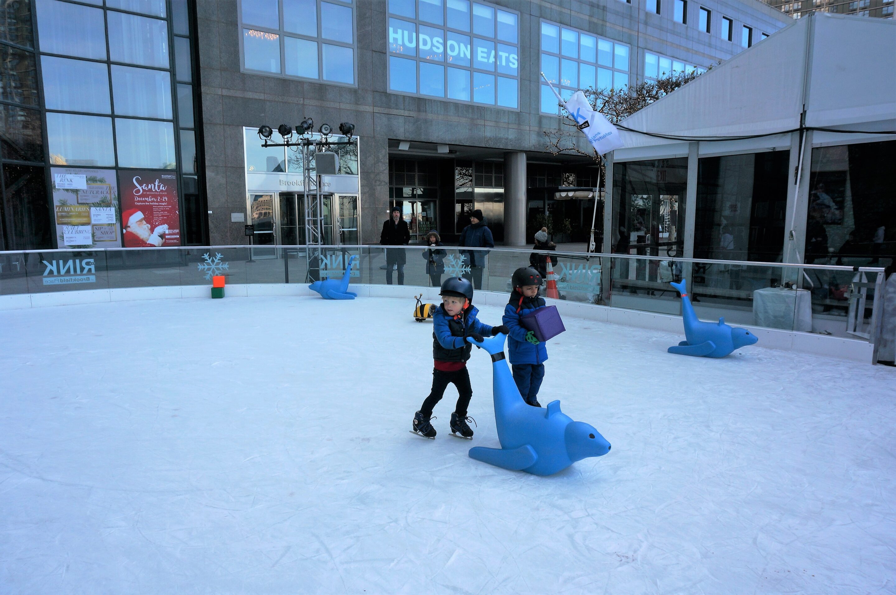 Skating lesson at the Rink at Brookfield Place