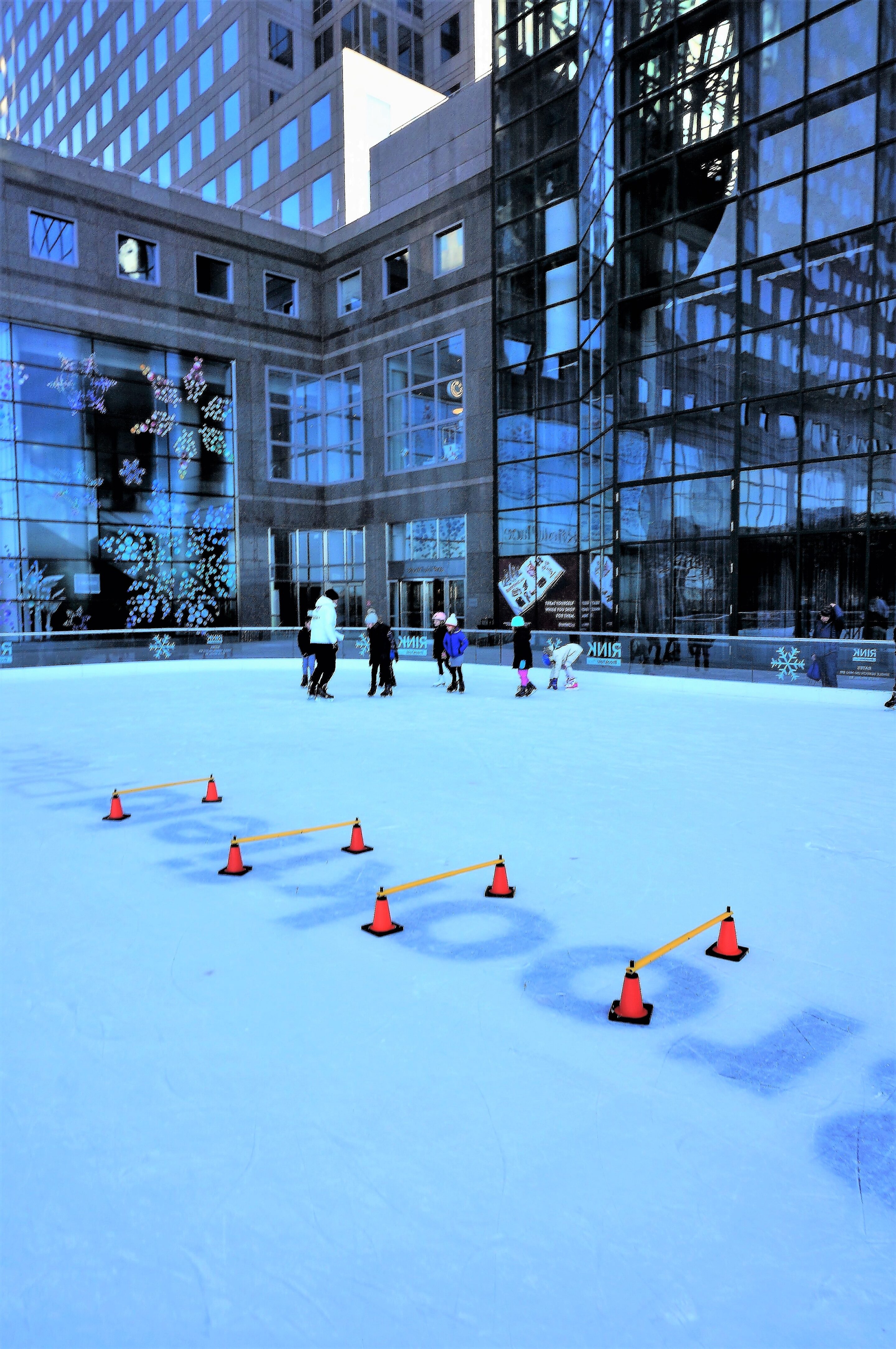 All set up! For a Skating lesson at the Rink at Brookfield Place