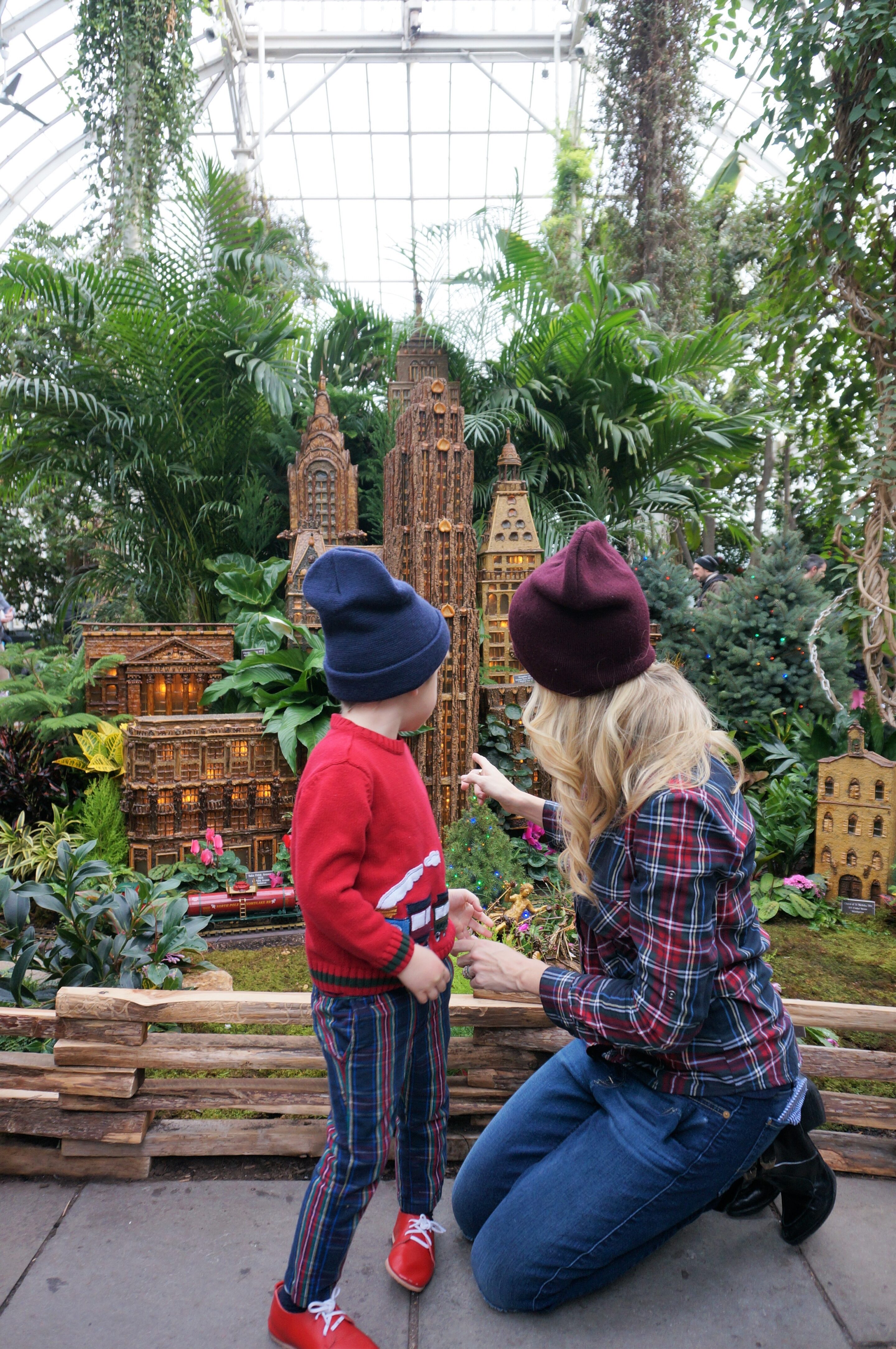 New York Botanical Garden Train Show Empire State Building