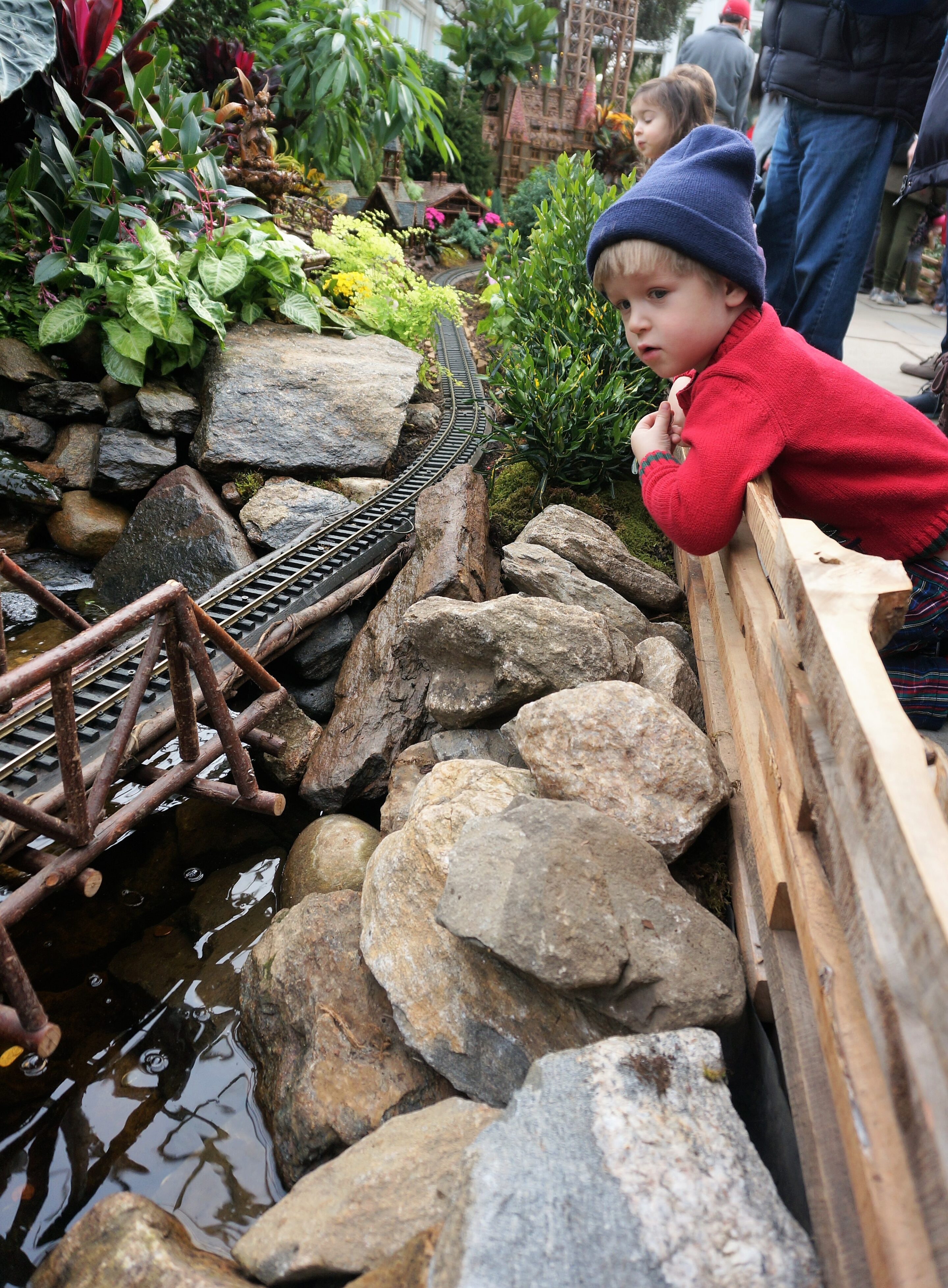 Anticipation at the New York Botanical Garden Train Show 