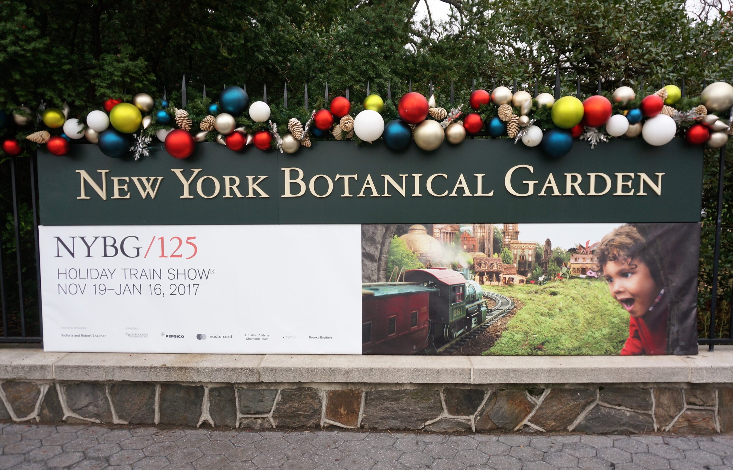New York Botanical Garden Train Show Outside Entrance
