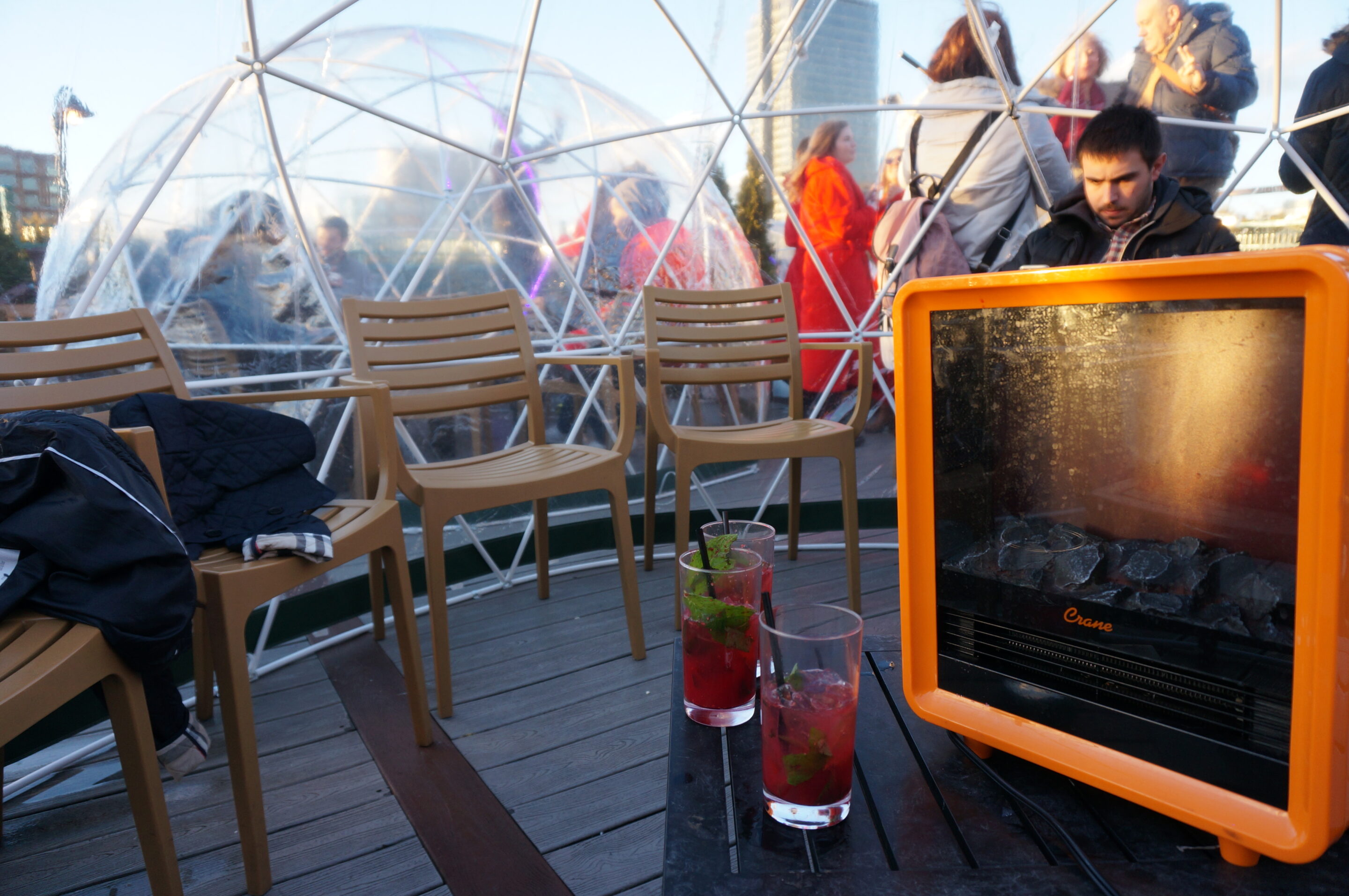 Fireplace at 230 Fifth Rooftop