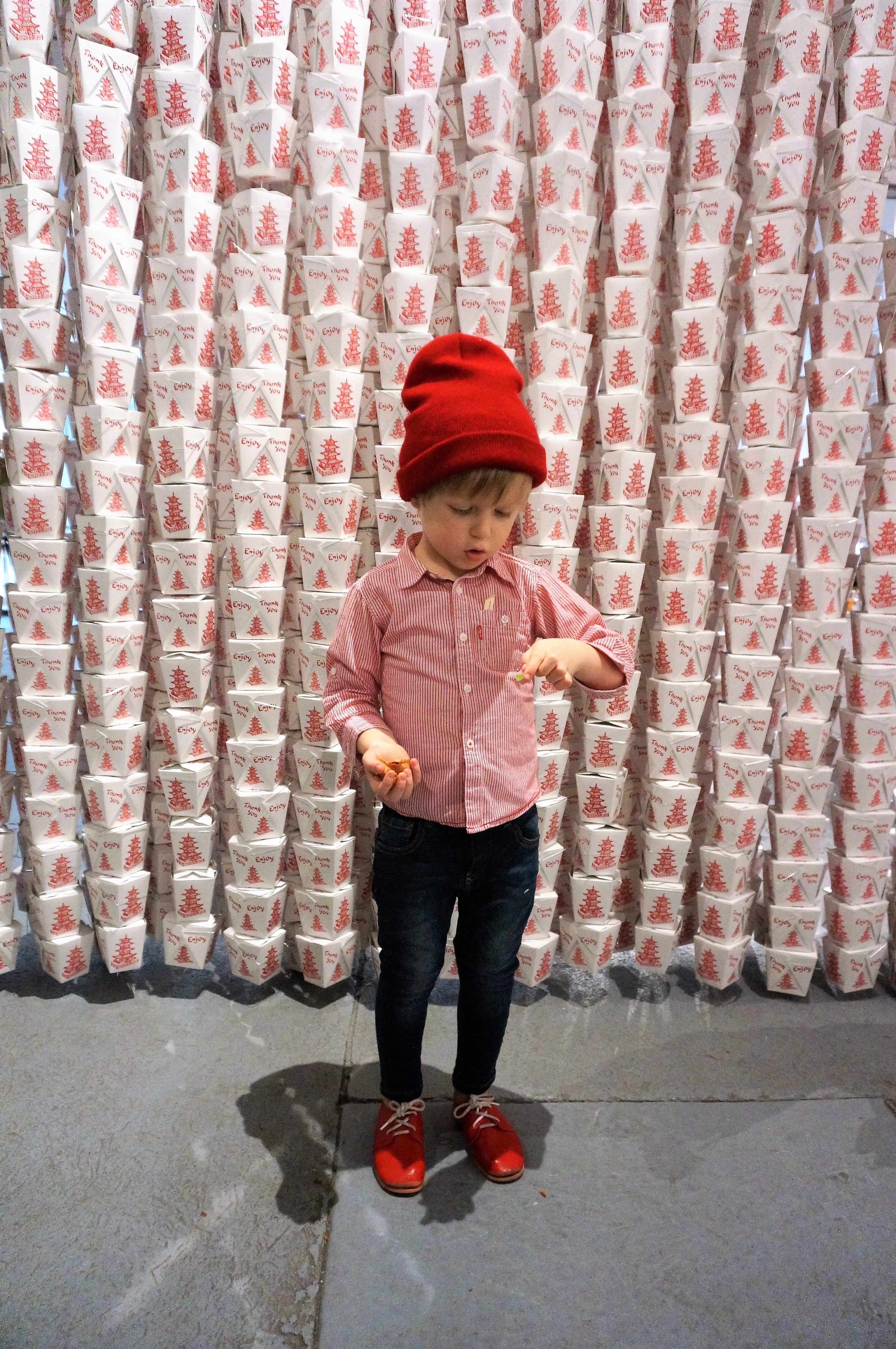 Fortune Cookie tasting at the CHOW exhibit at MOFAD