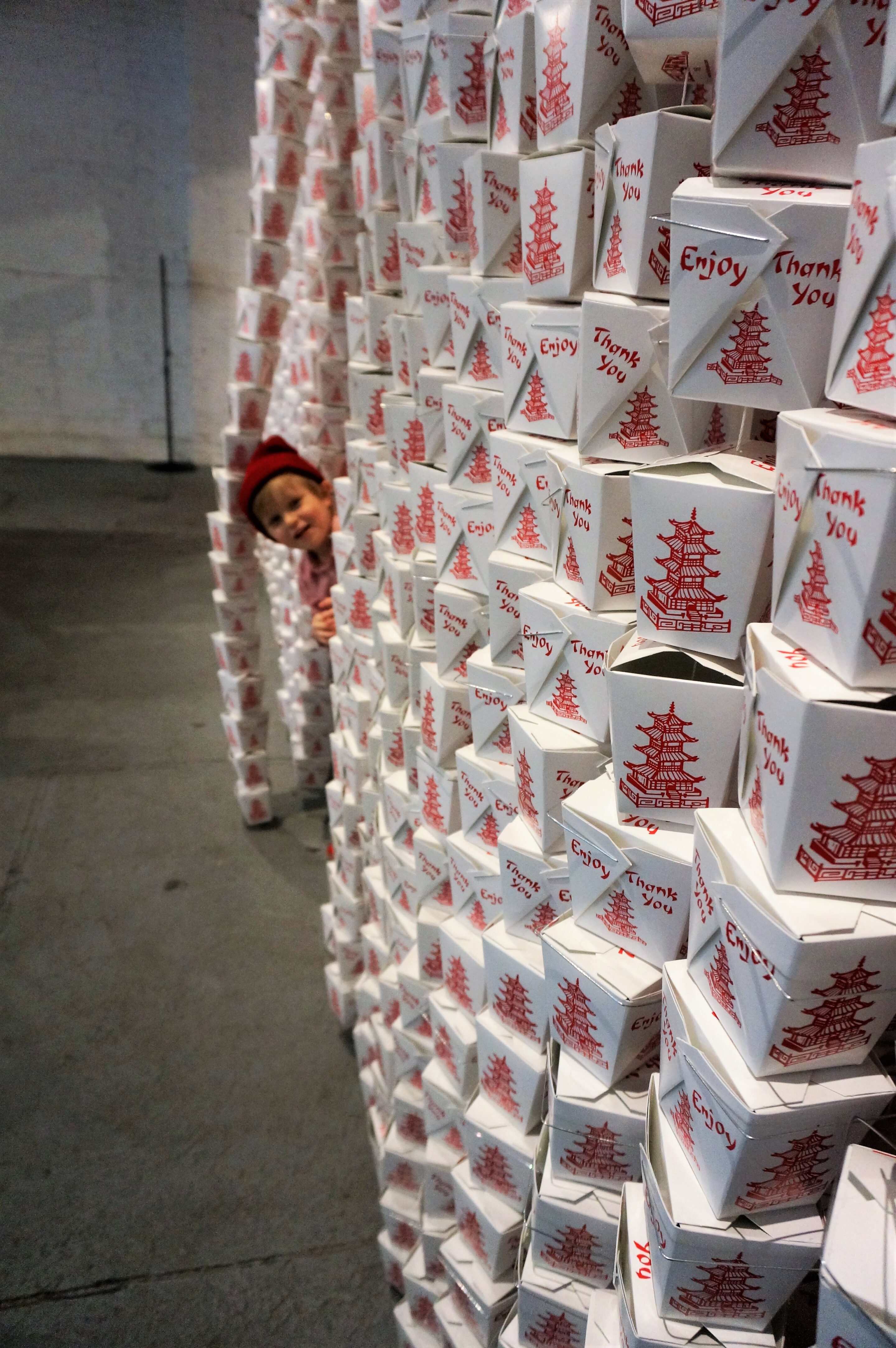 Take Out Box Wall at MOFAD Chow Exhibit
