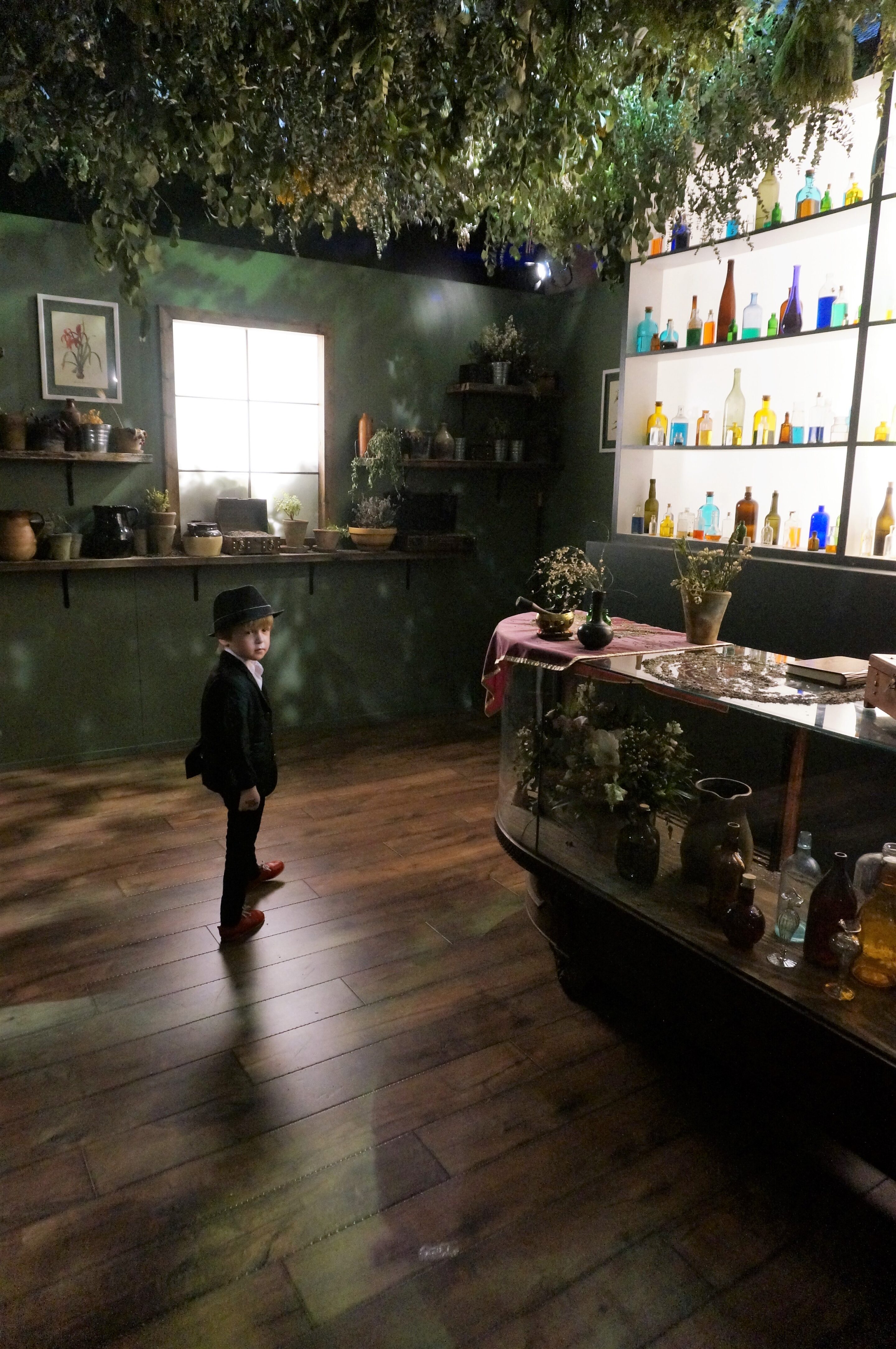 many potions to choose from in the potion room