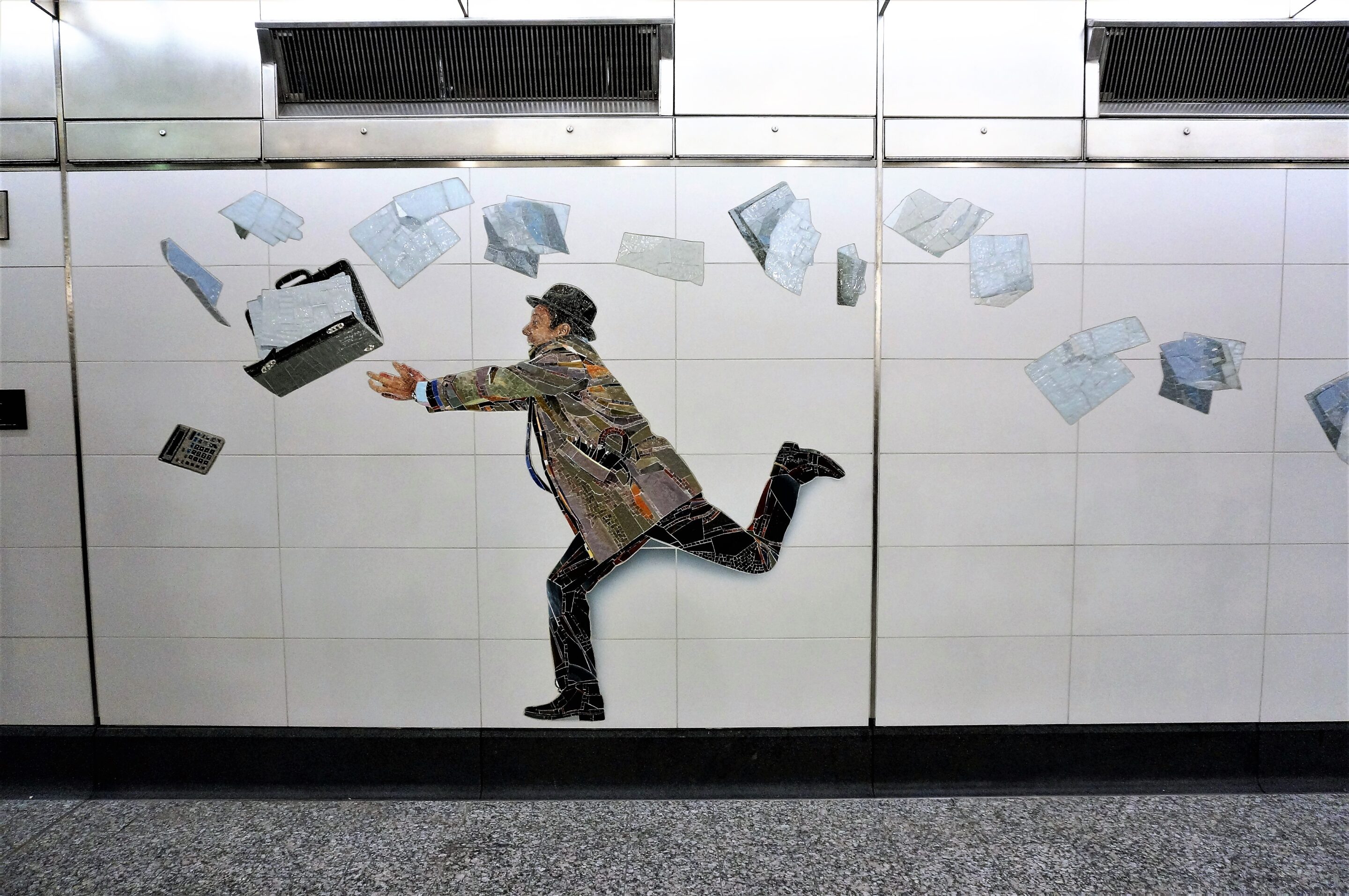 Vik Muniz Perfect Strangers Art in the Second Ave Subway Station