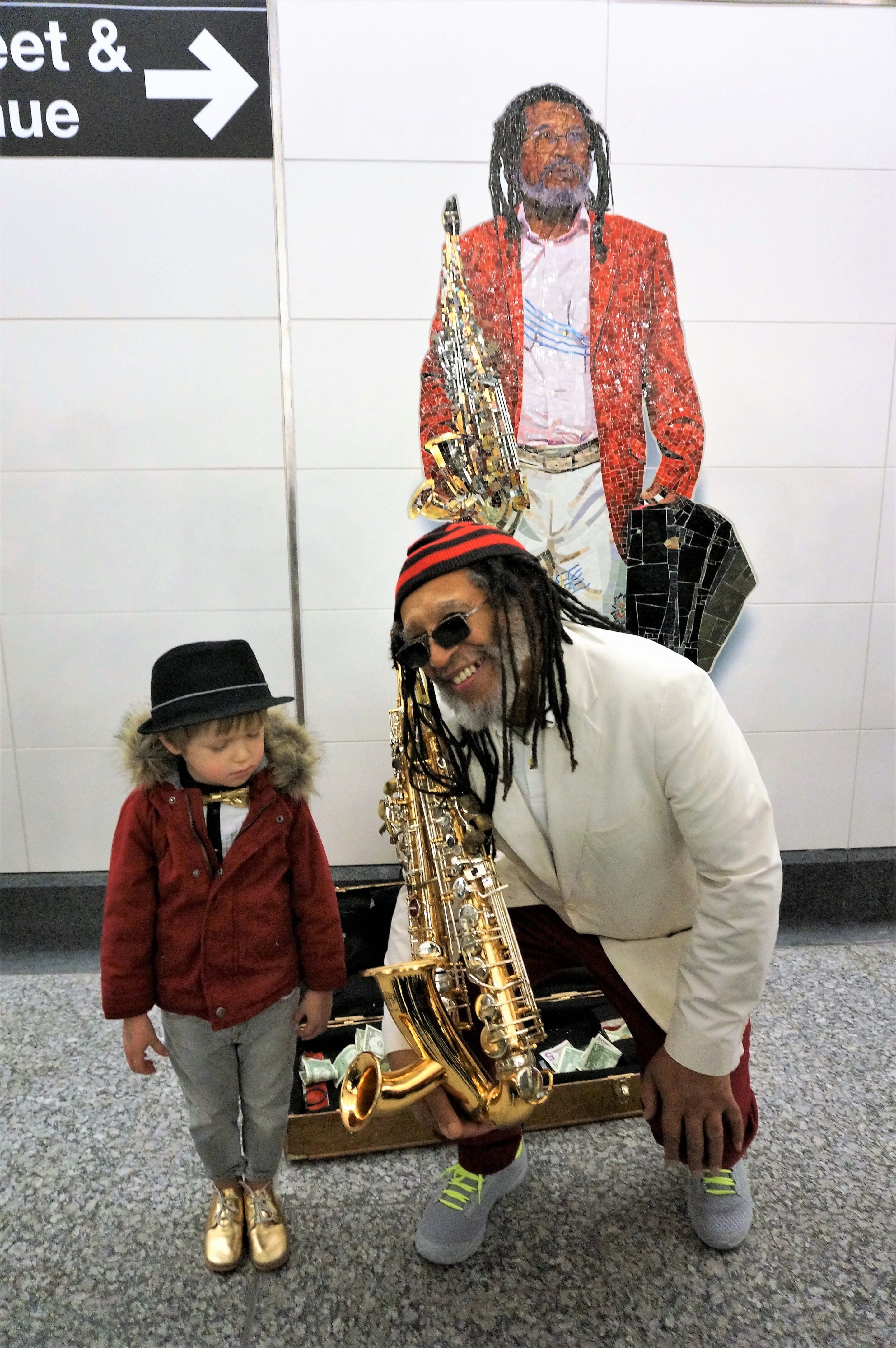 Jazz Musician George Braith with his signature instrument