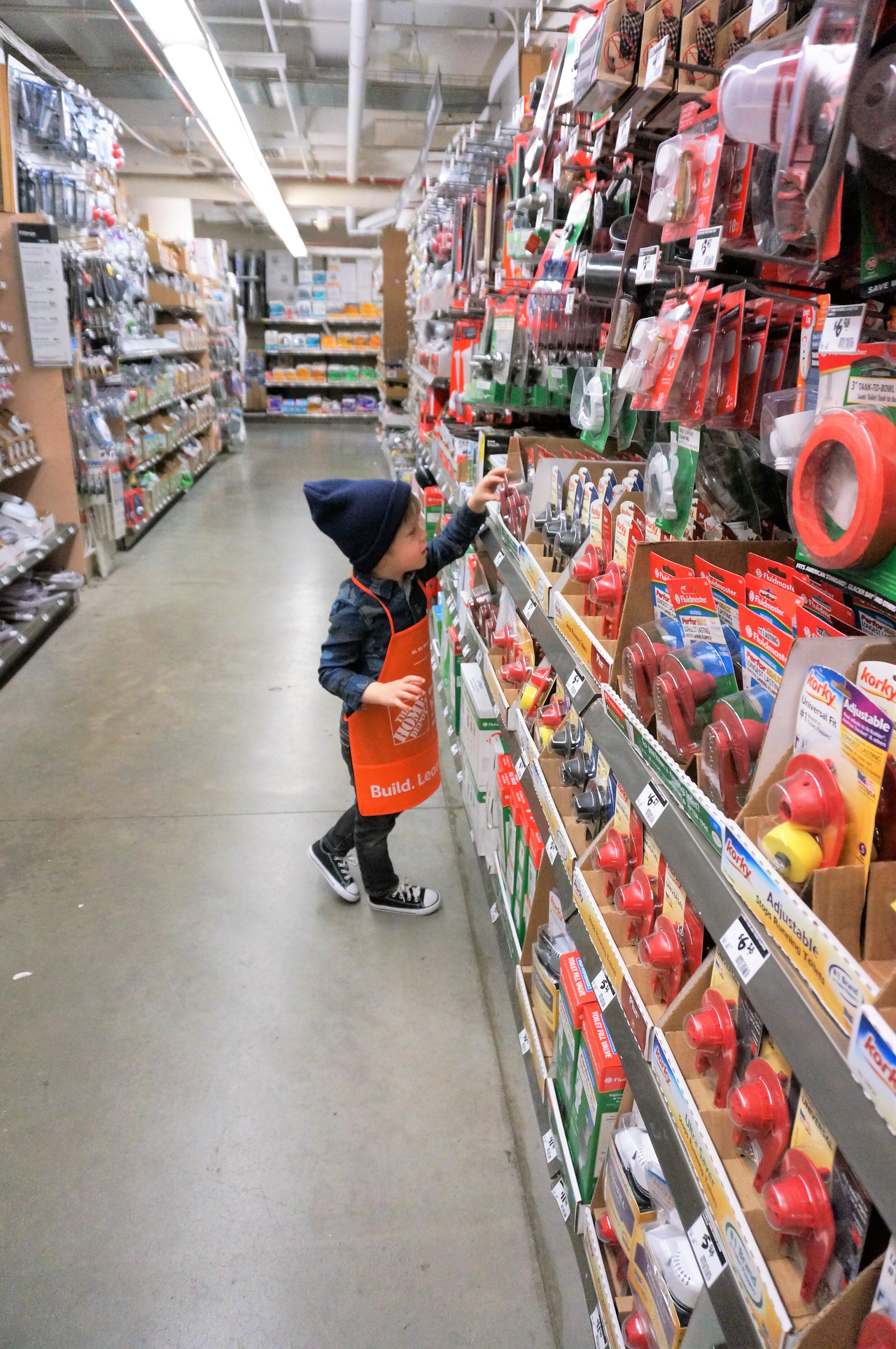 Exploring the NYC store after the Home Depot Workshop