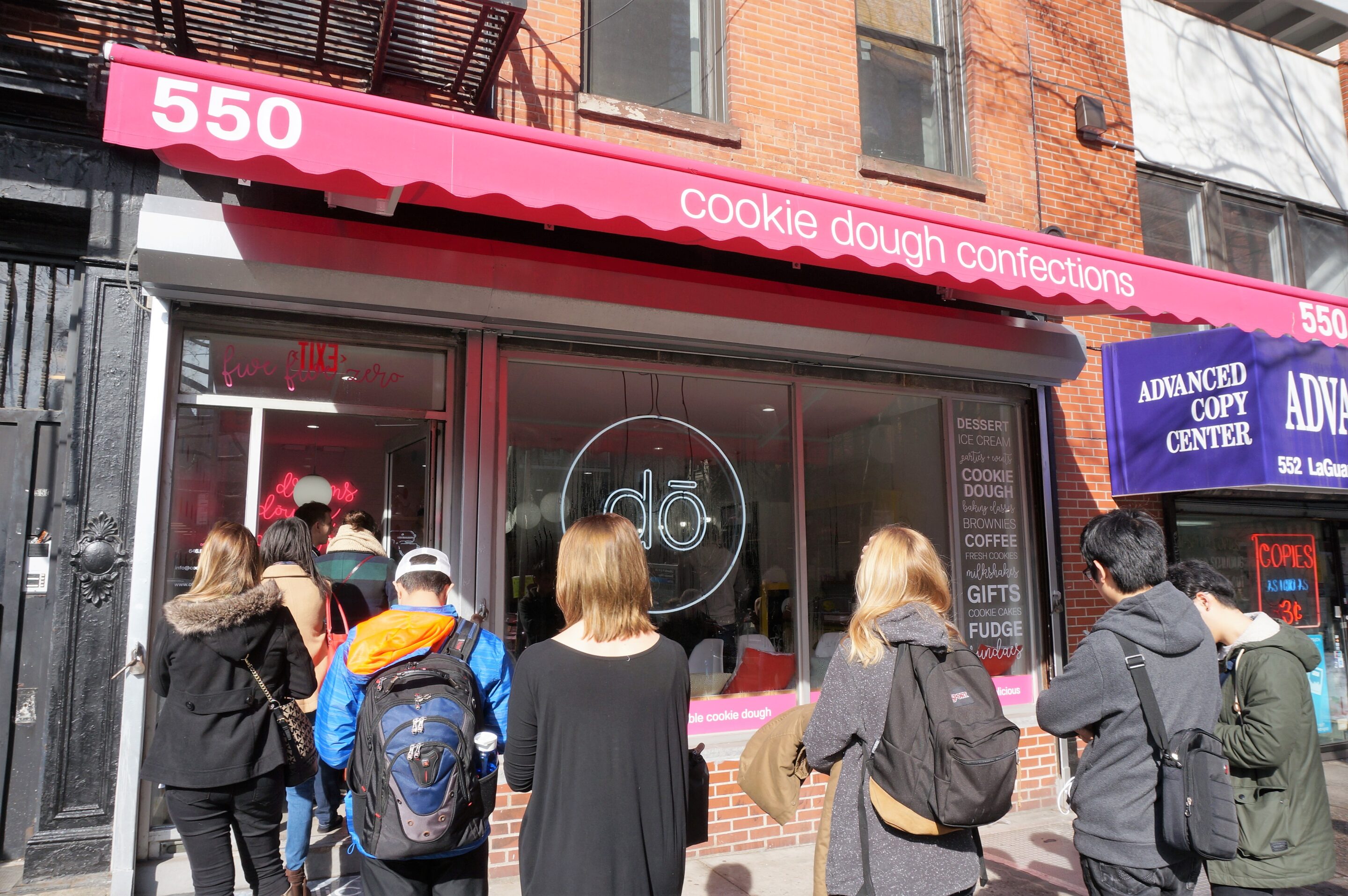 The line outside DŌ in the west village