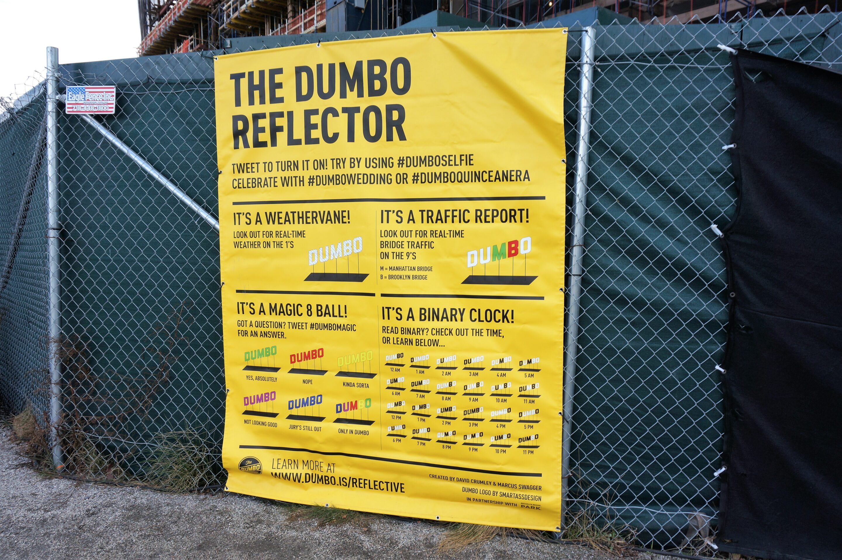 The DUMBO Reflector Art Installation