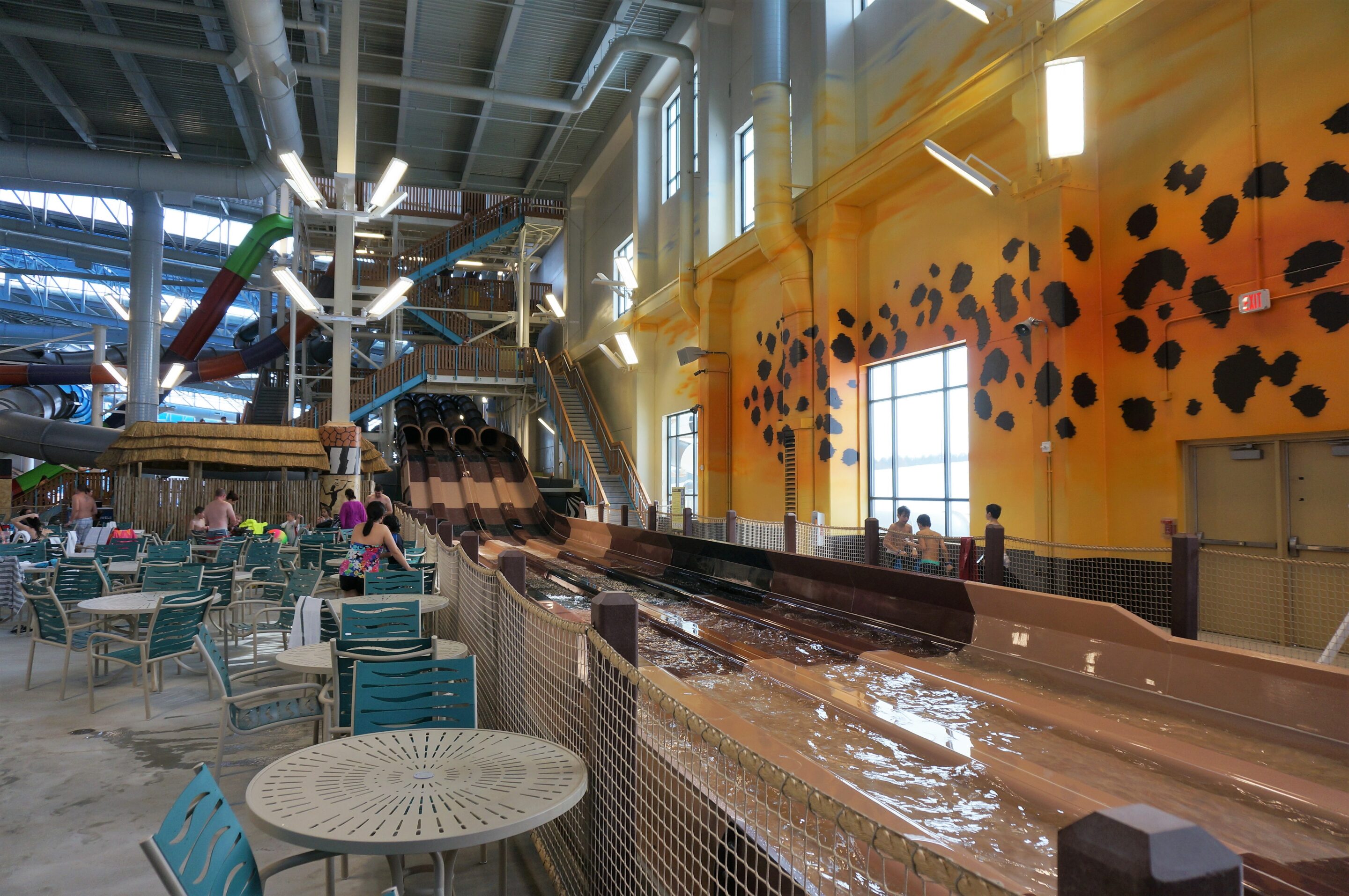 Waterpark Slide Races at Kalahari Waterpark