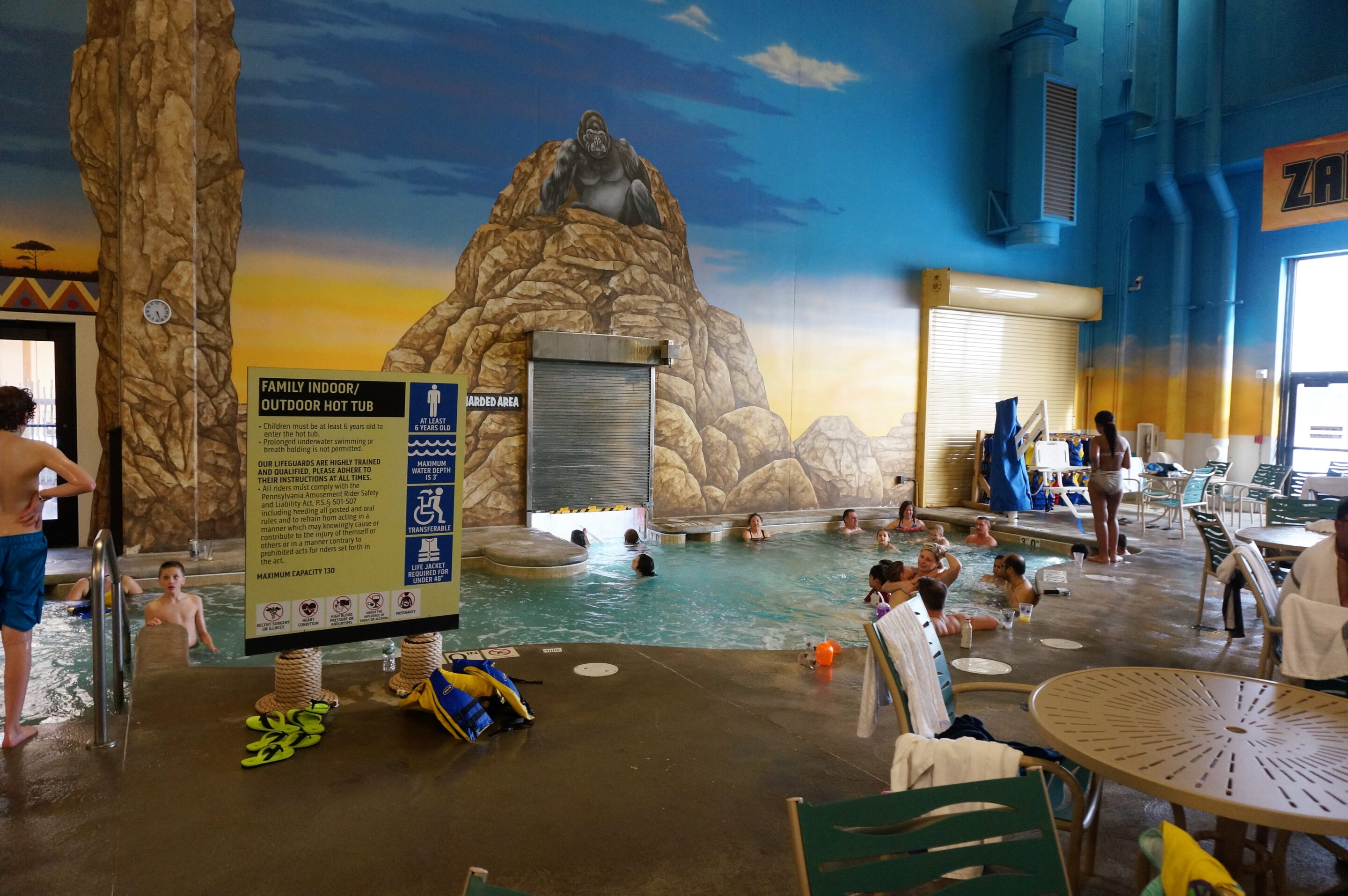 Indoor Outdoor Whirlpool at Kalahari
