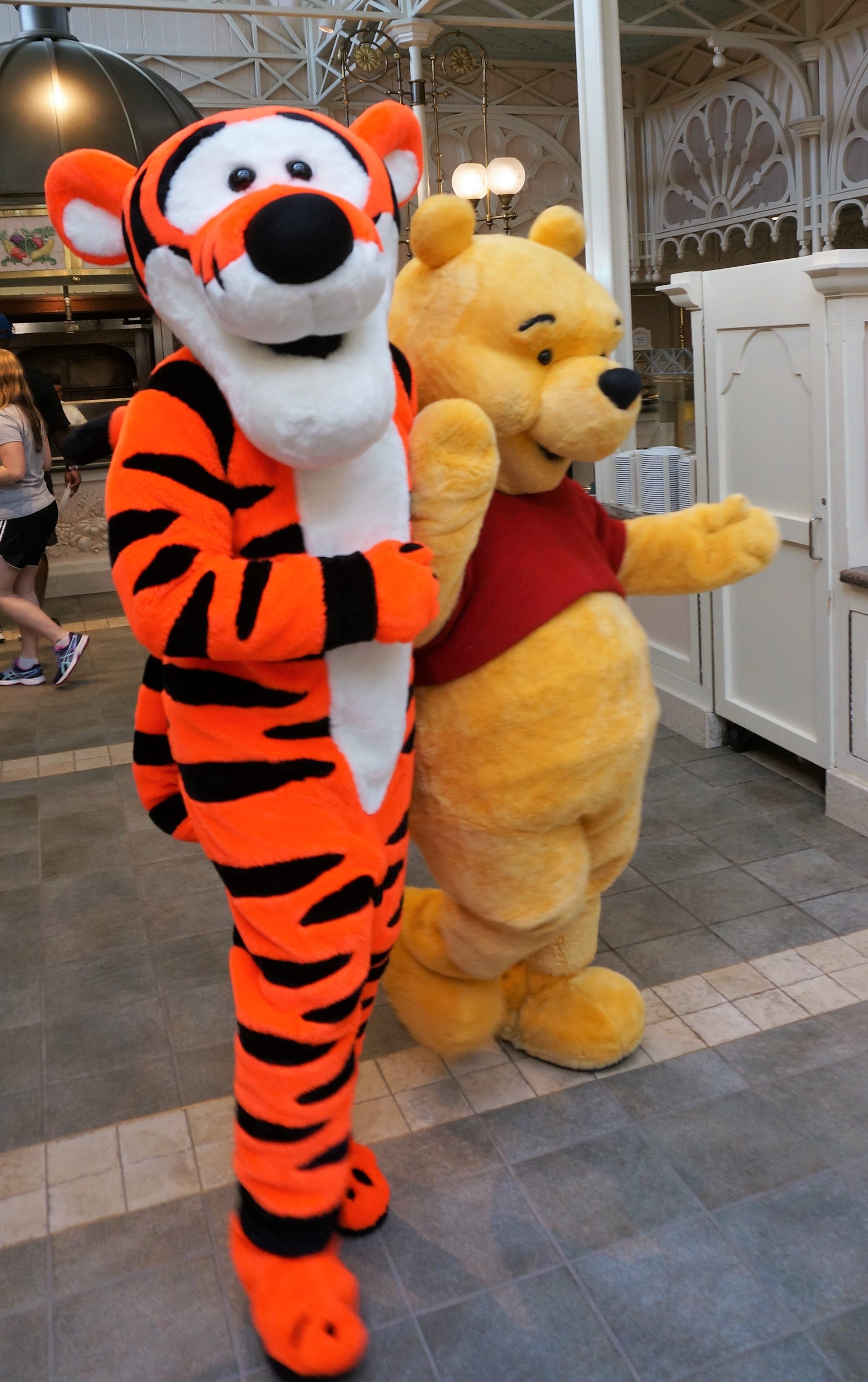 Making friends at a Walt Disney World Character Breakfast