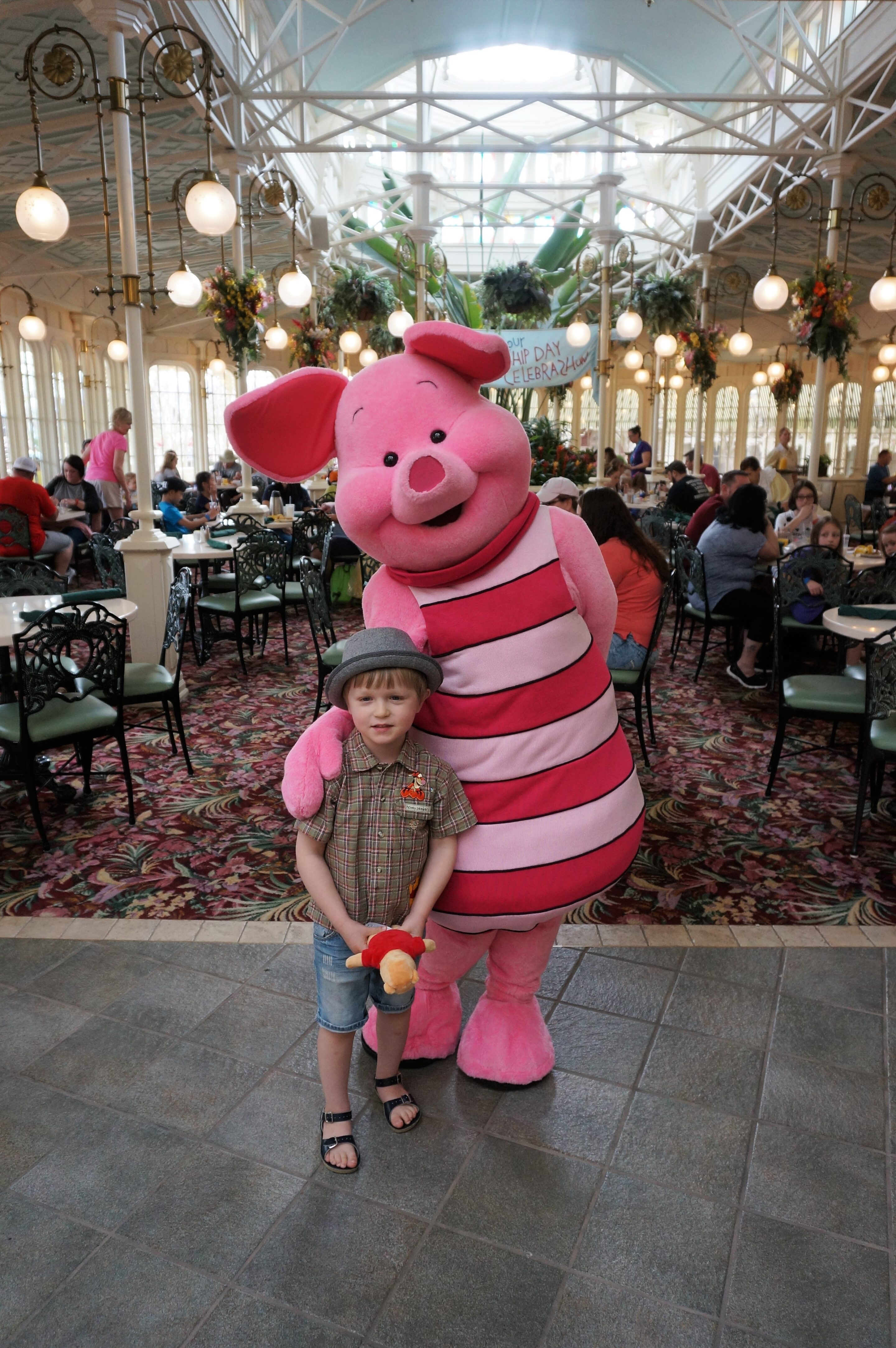 Meeting Piglet at the Crystal Palace Character Breakfast