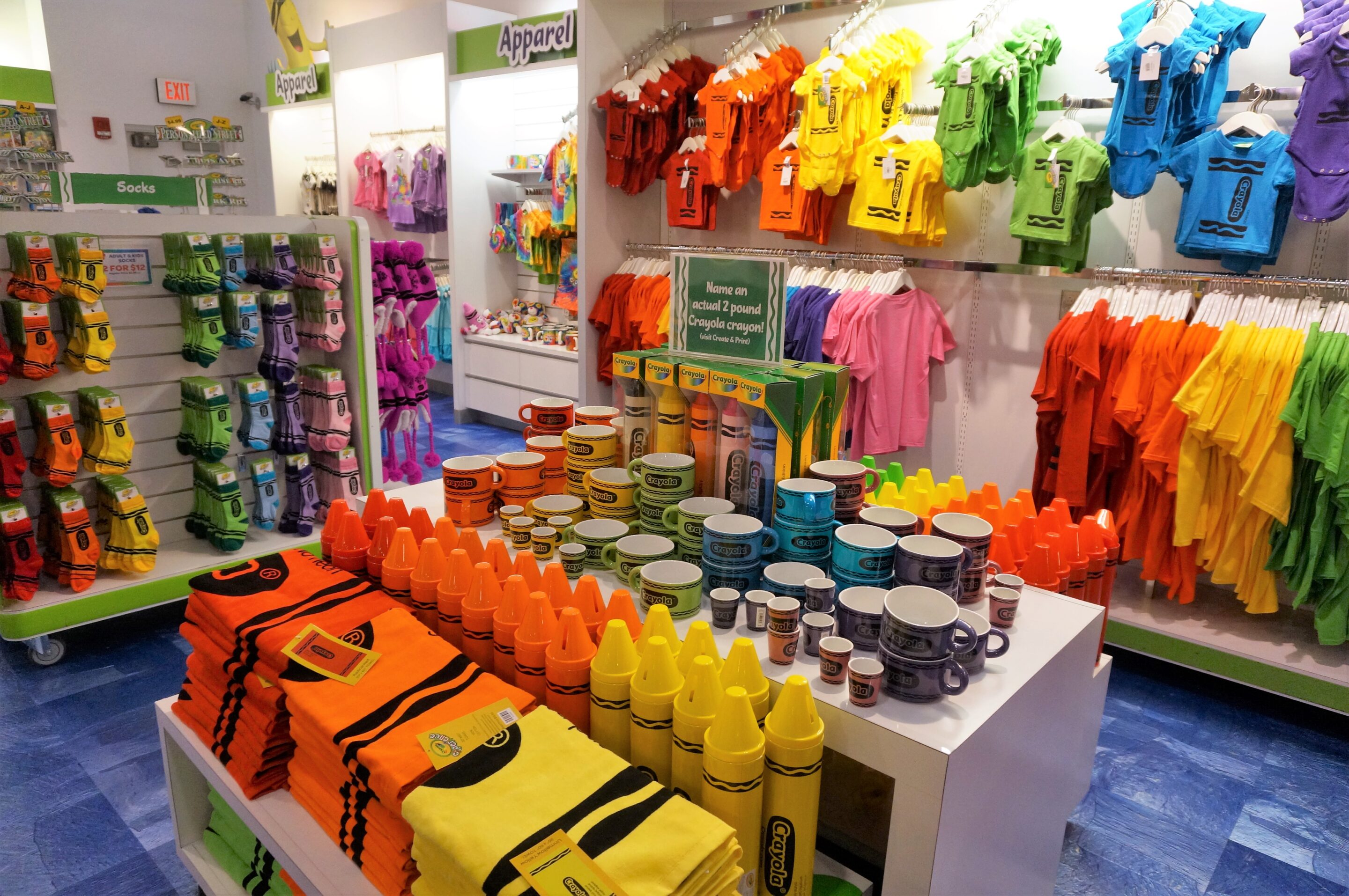 Crayola Experience in Easton - Colorful Apparel