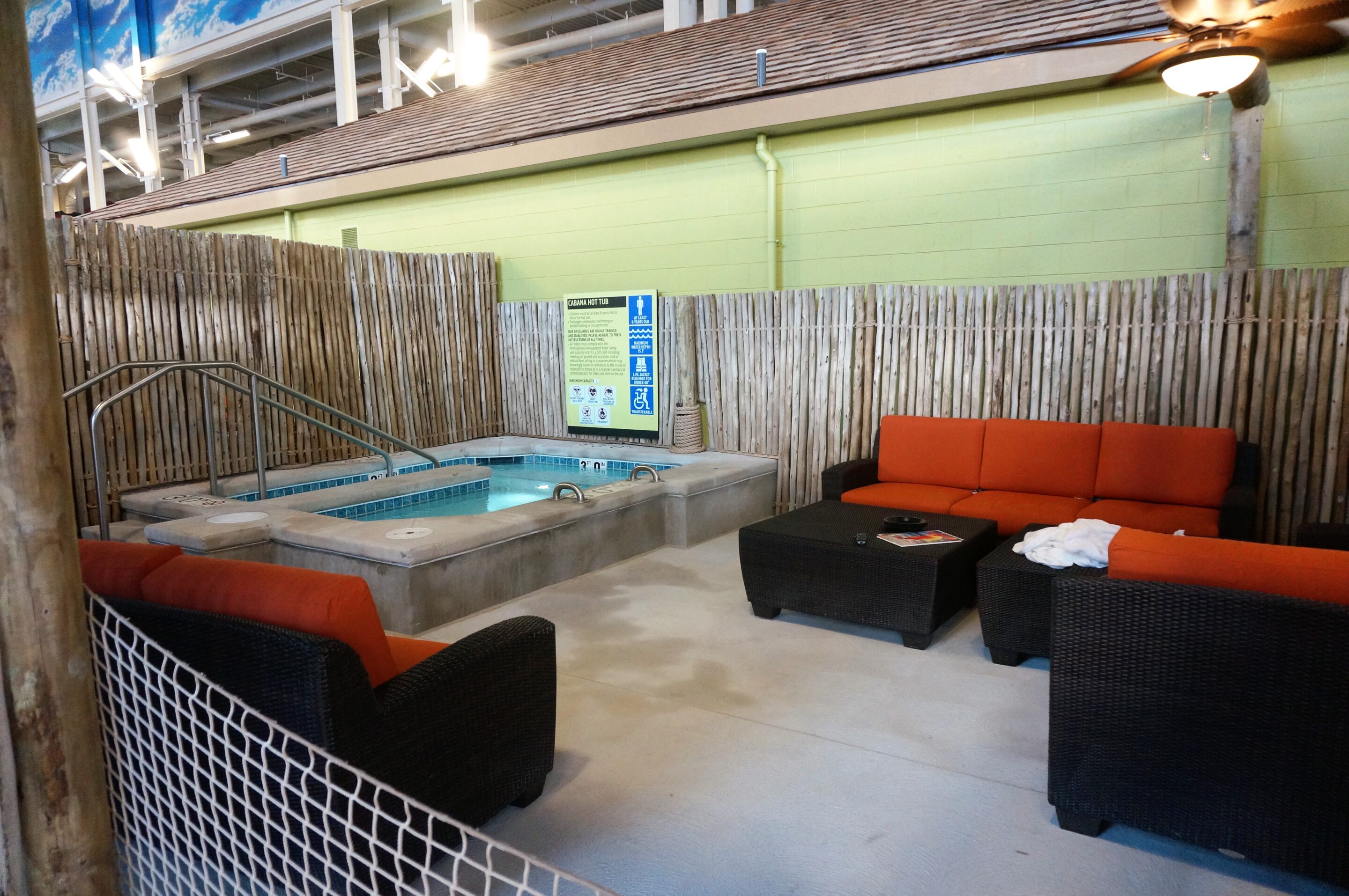 Cabanas with Private Whirlpools at Kalahari
