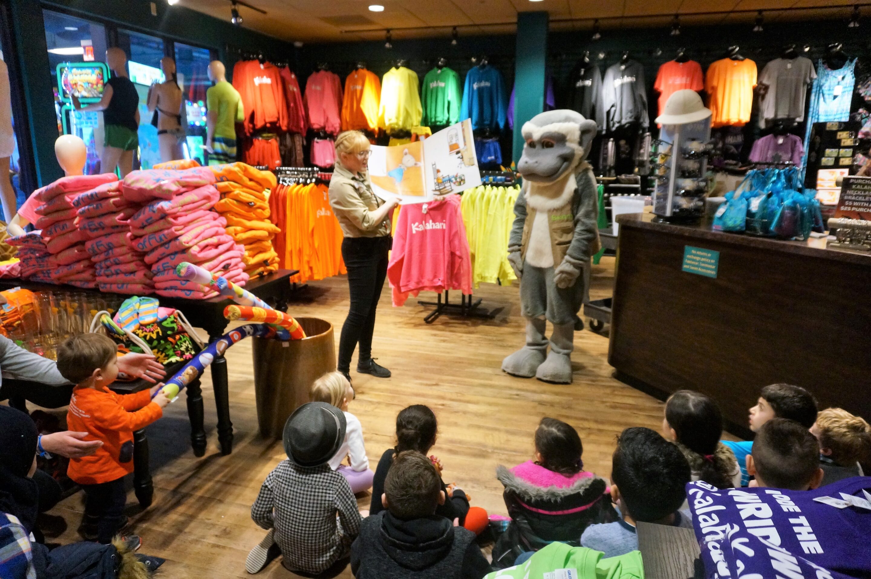 Bedtime storytime at Kalahari