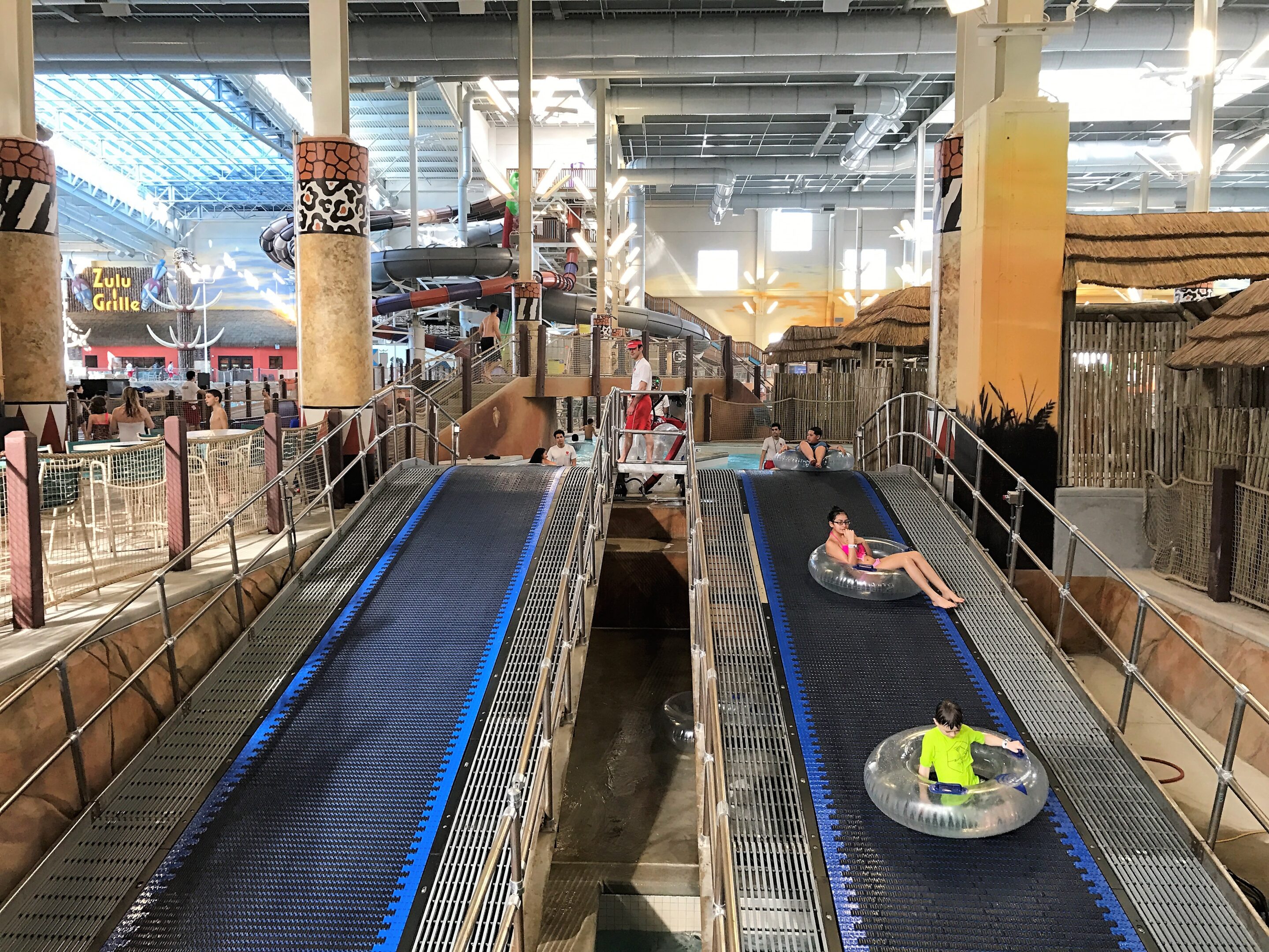 Lazy River cnveyor belt at Kalahari Waterpark