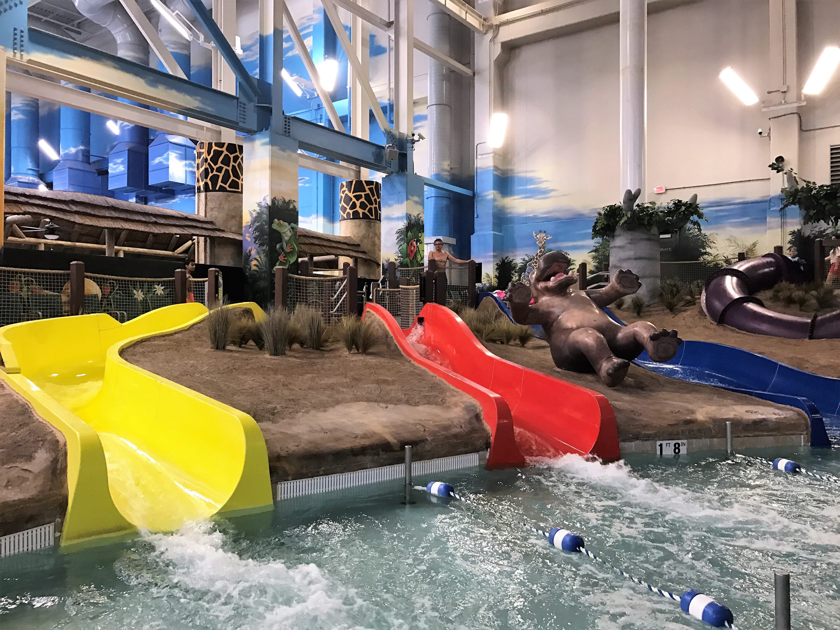 Slides at Kalahari Waterpark Poconos