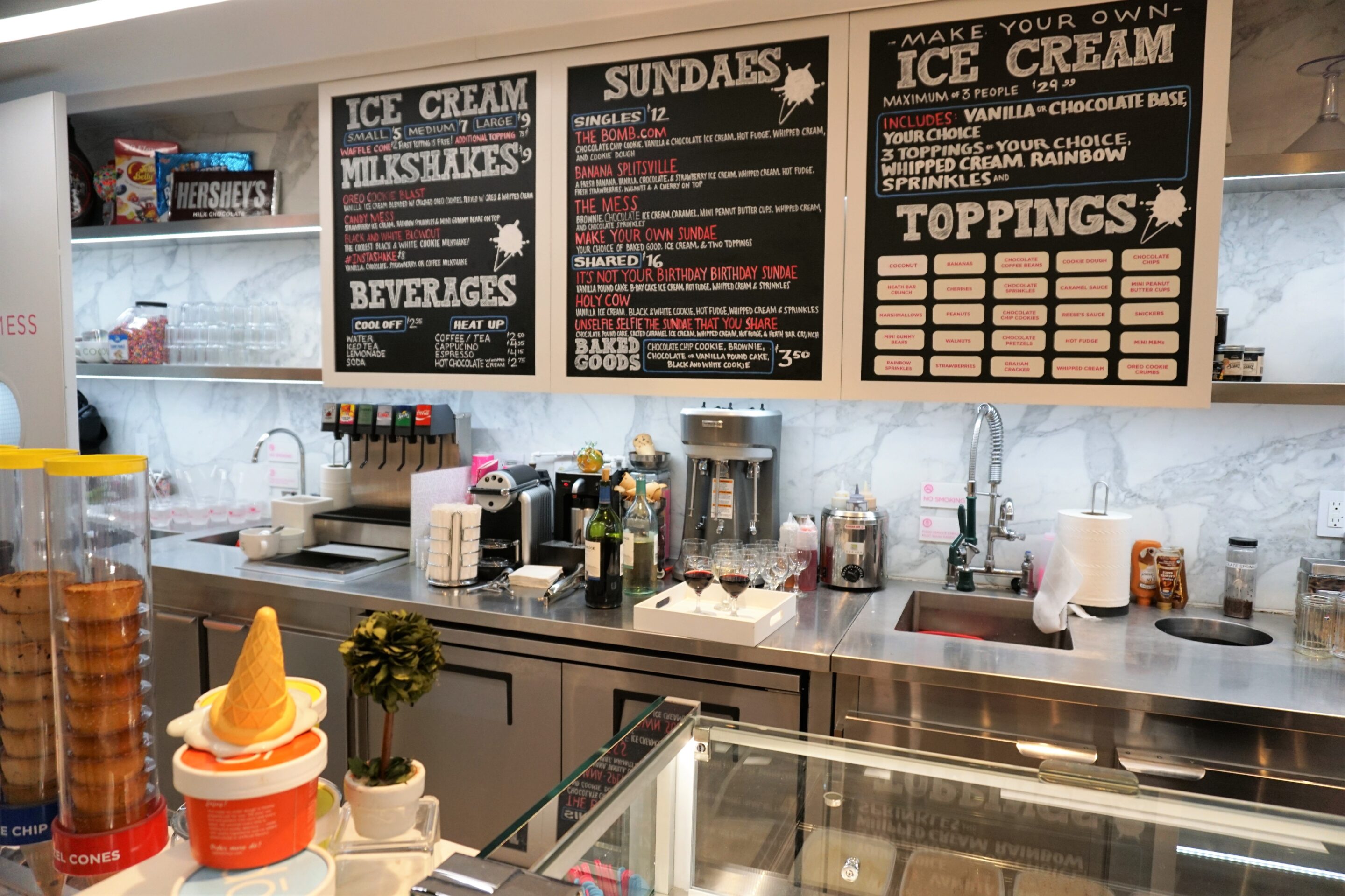Ice Cream Menu at CoolMess
