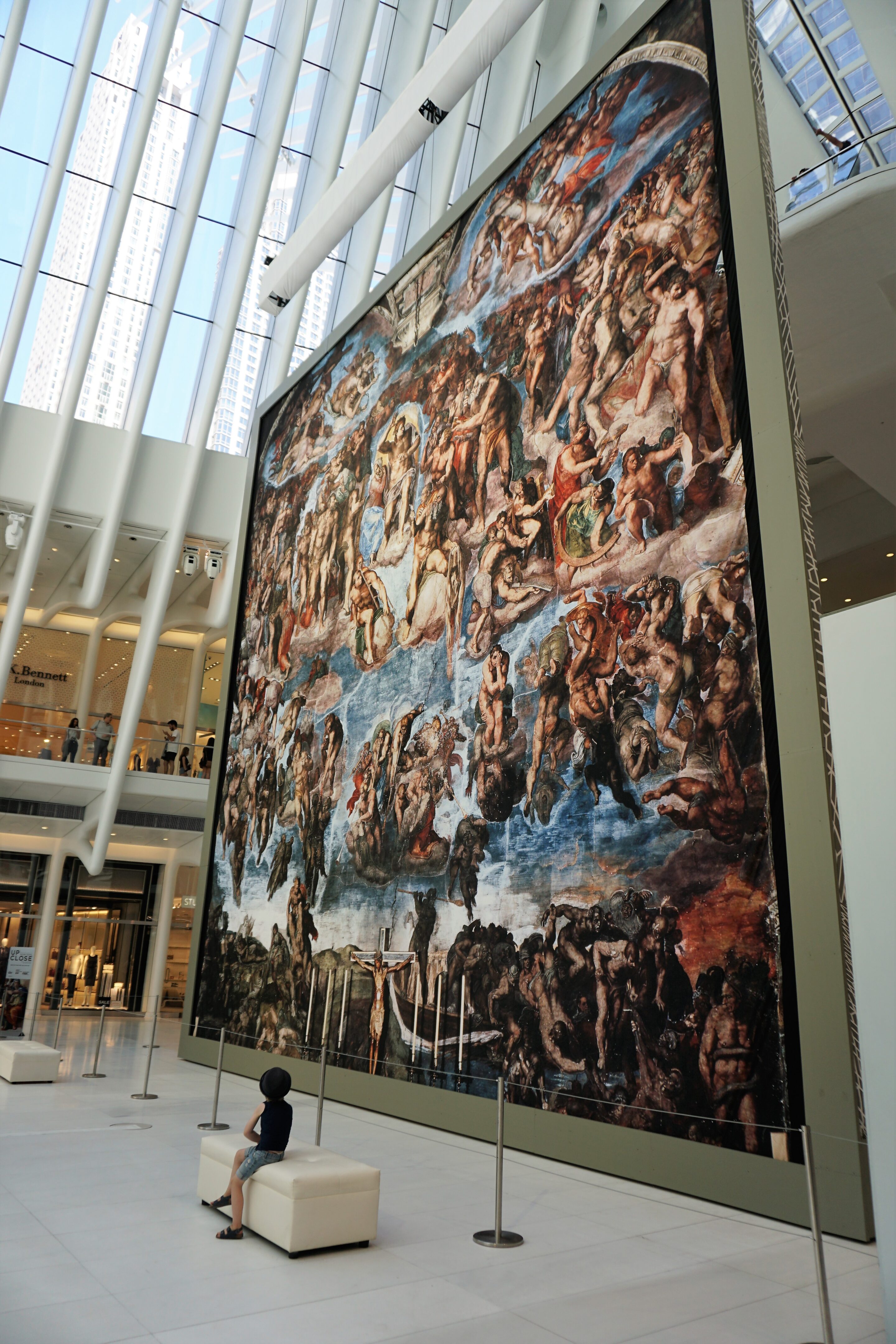 The centerpiece of Up Close: Michelangelo's Sistine Chapel is the recreation of The Last Judgement