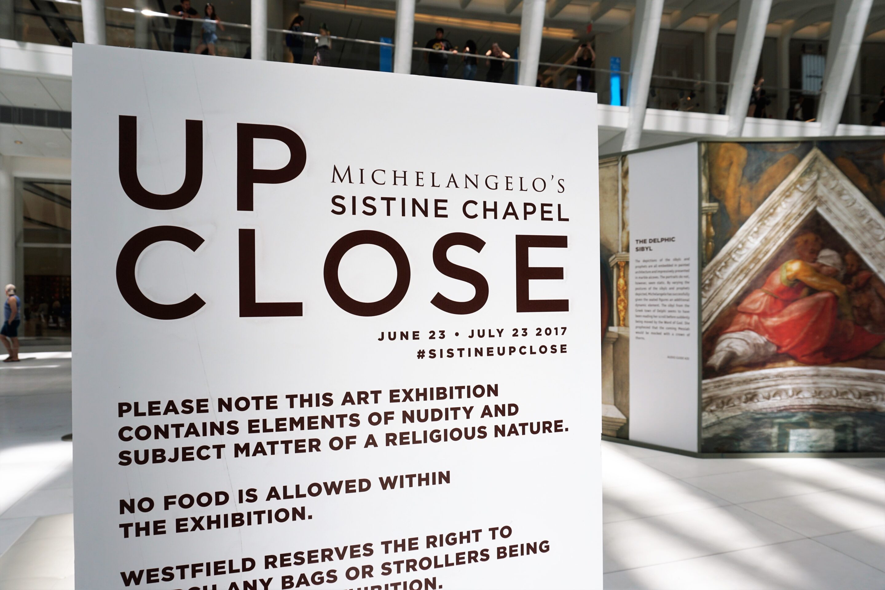 Up Close: Michelangelo's Sistine Chapel is now on view at Westfield World Trade Center