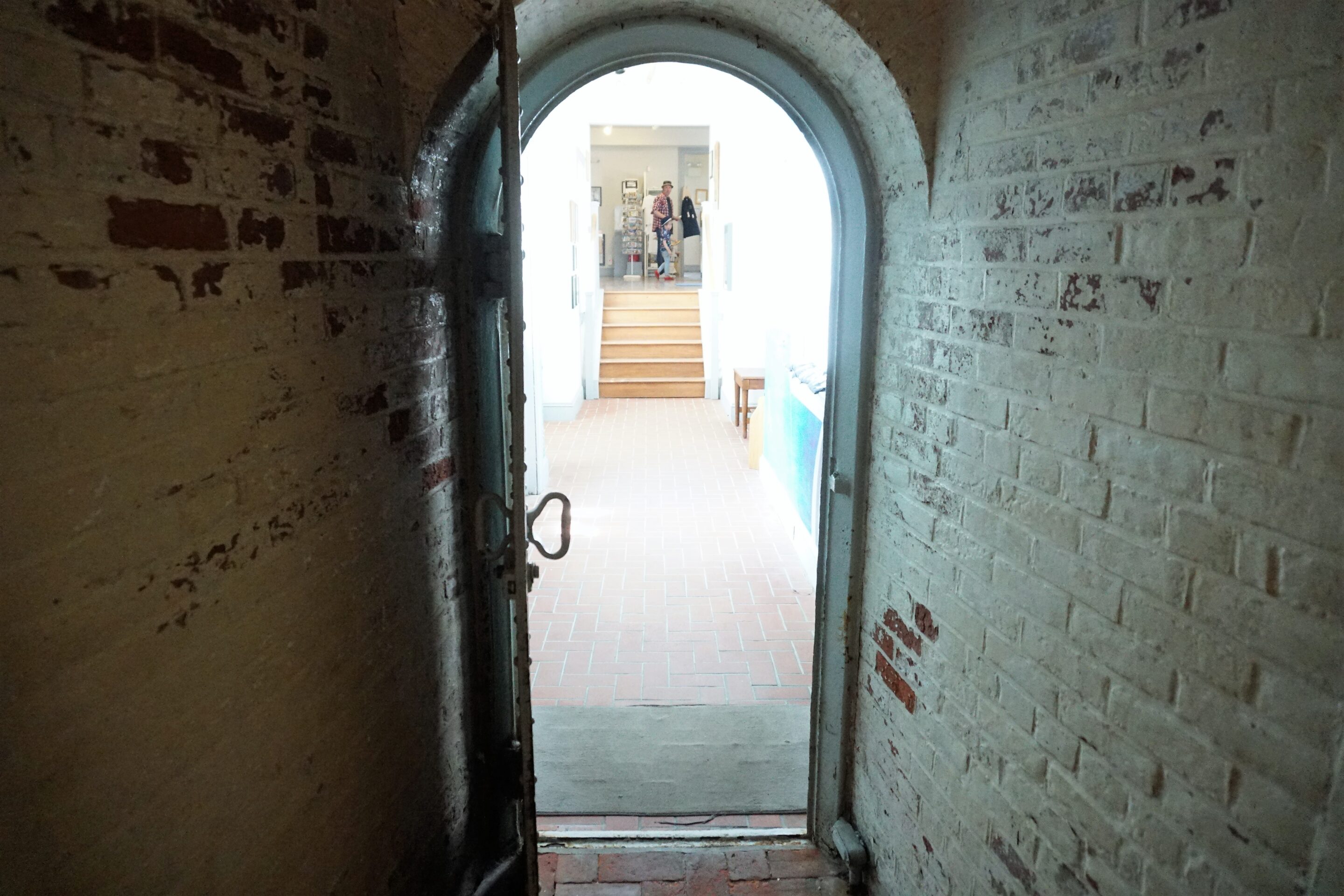 Arched doorways at the Absecon Lighthouse in Atlantic City, NJ