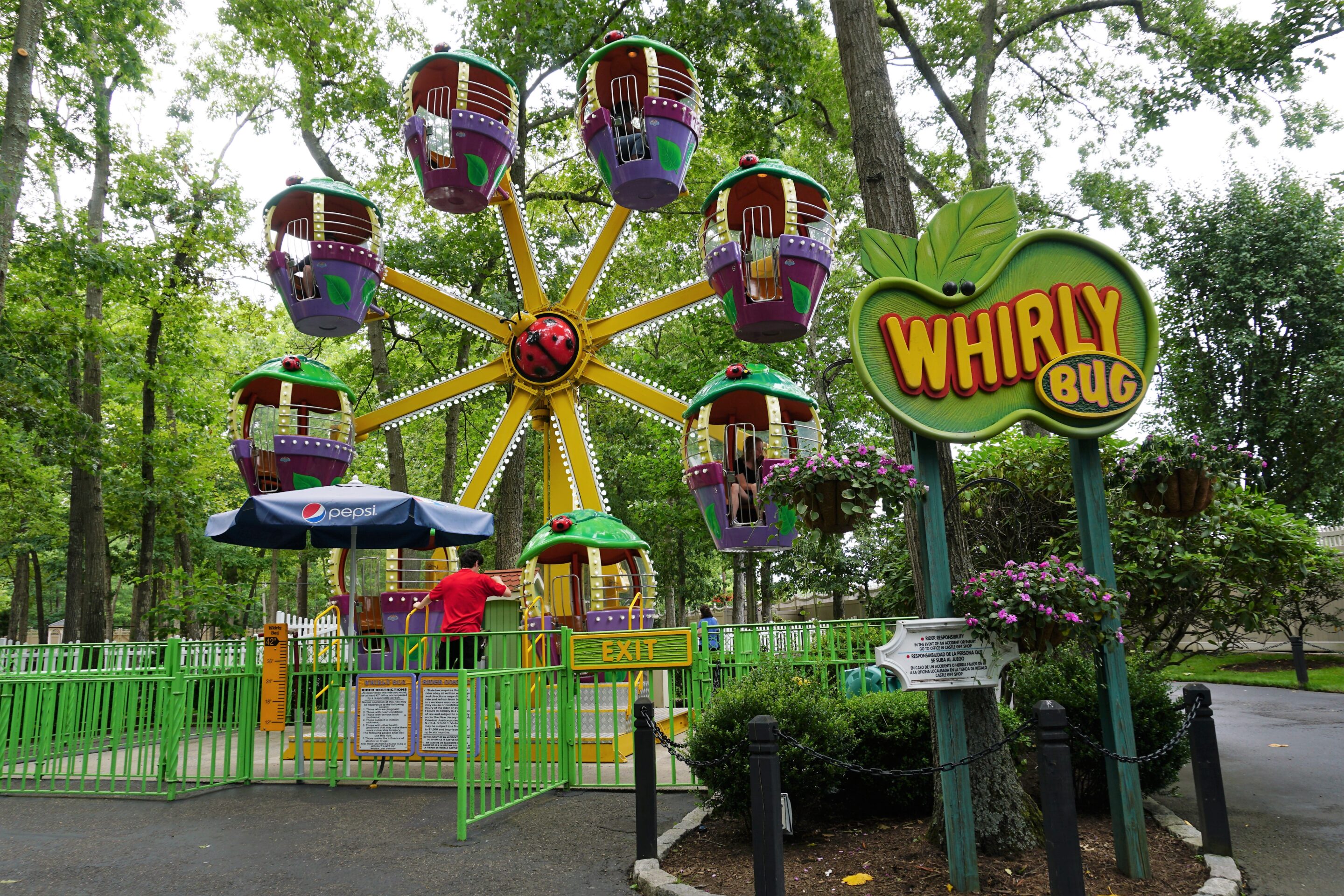 Whirly Bug Ride at Storybook Land in New Jersey