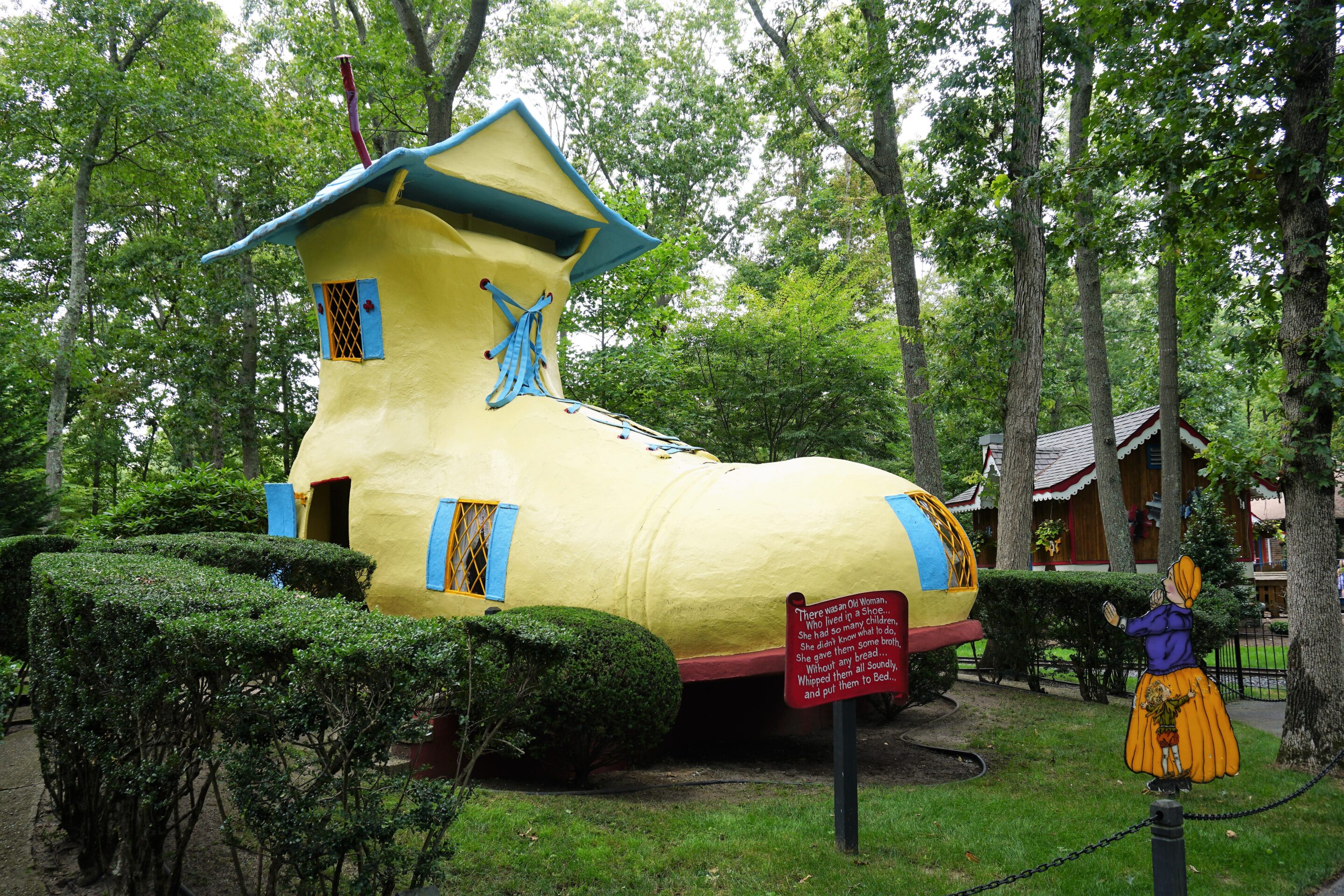 Old Women in the shoe at Storybook Land in New Jersey