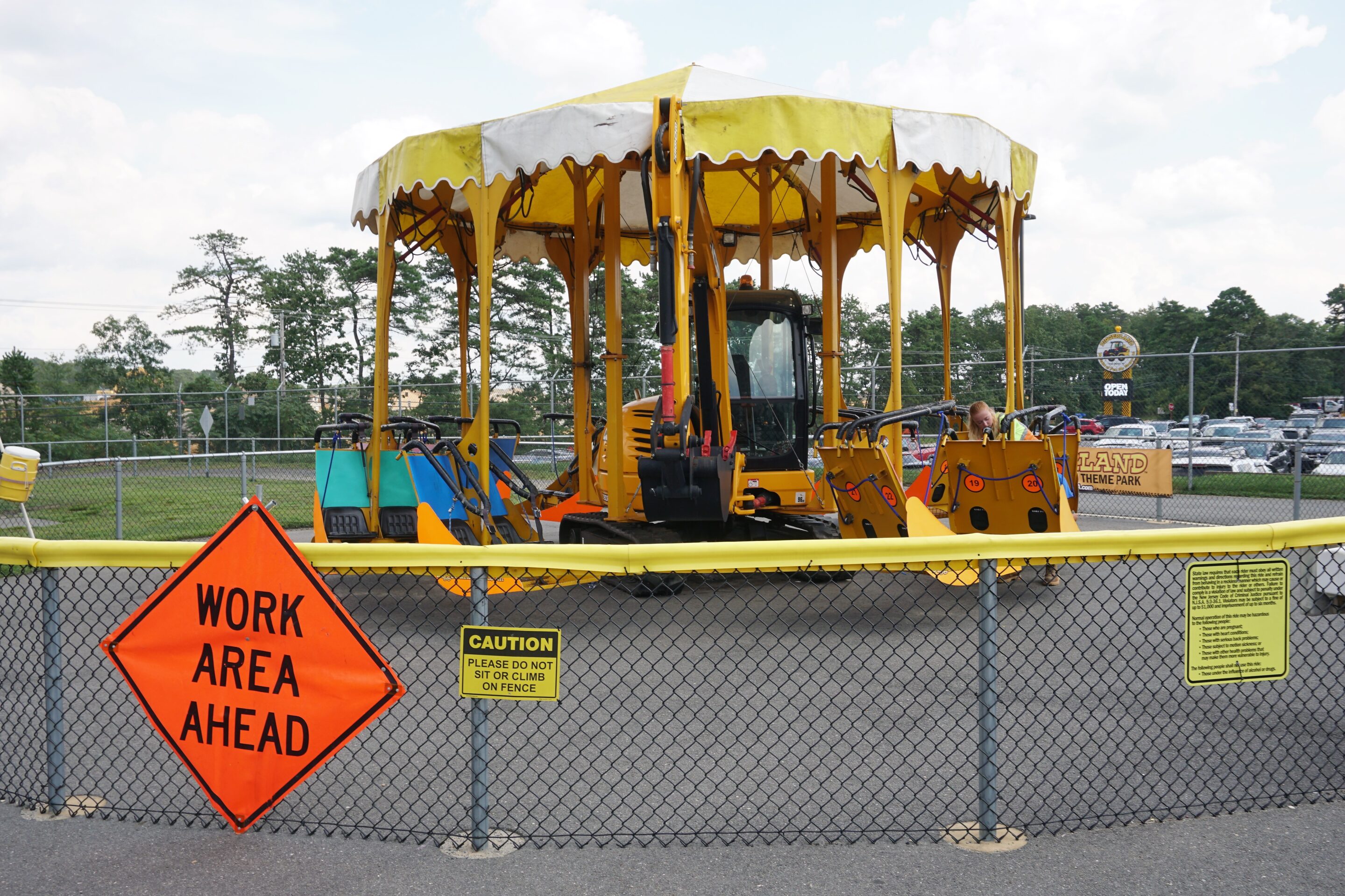 Dig-A-Round Carousel at Diggerland USA