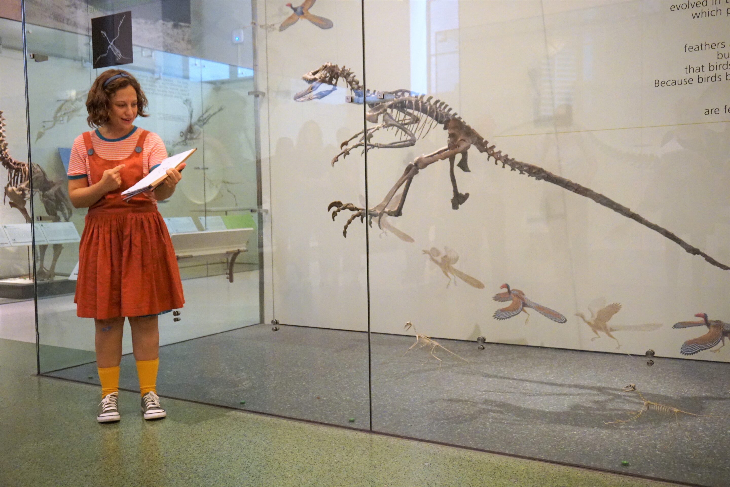 Rhoda on the Hunt for Fossils during the show