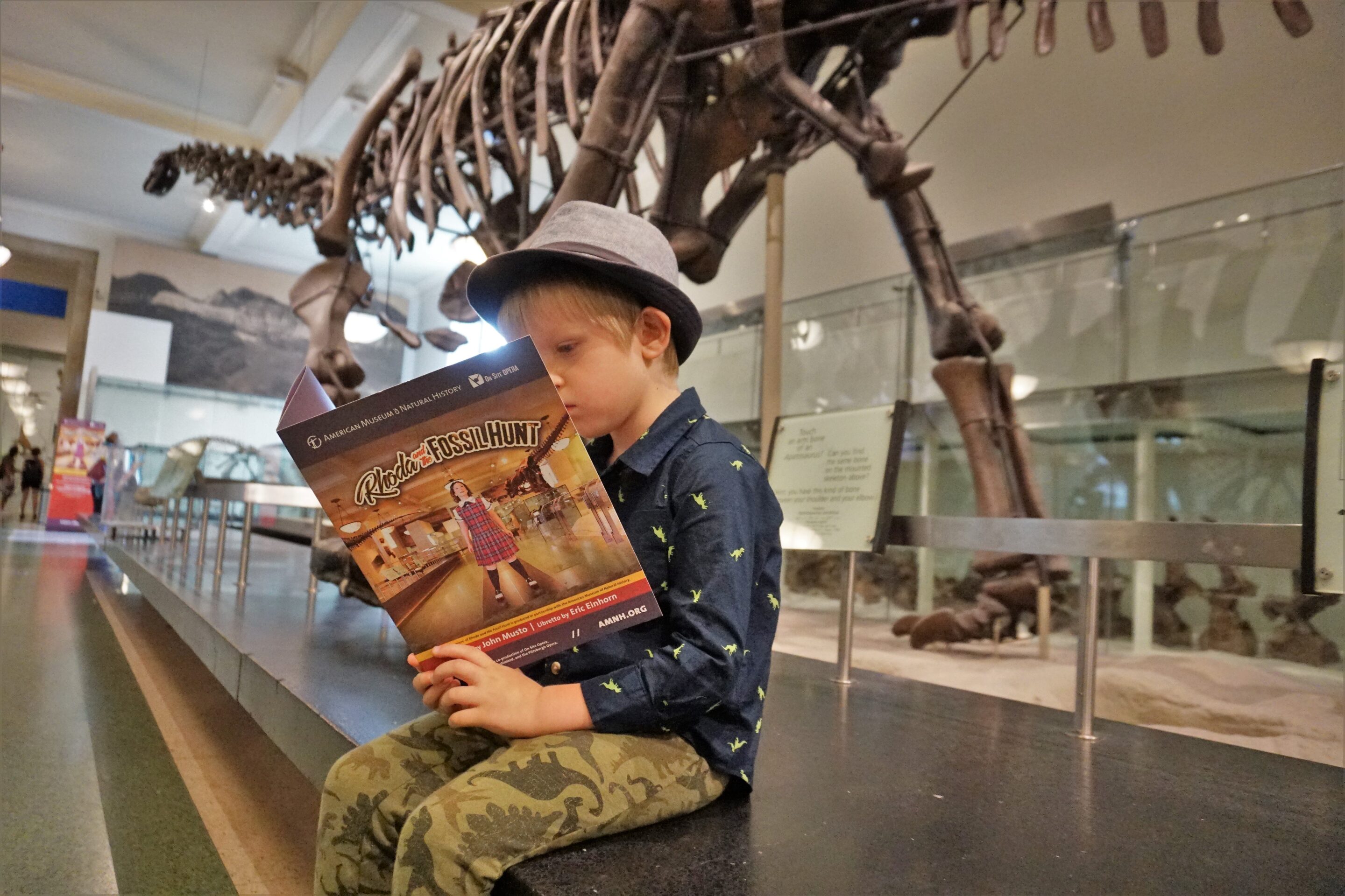 Ready for the performance of Rhoda and the Fossil Hunt at the American Museum of Natural History