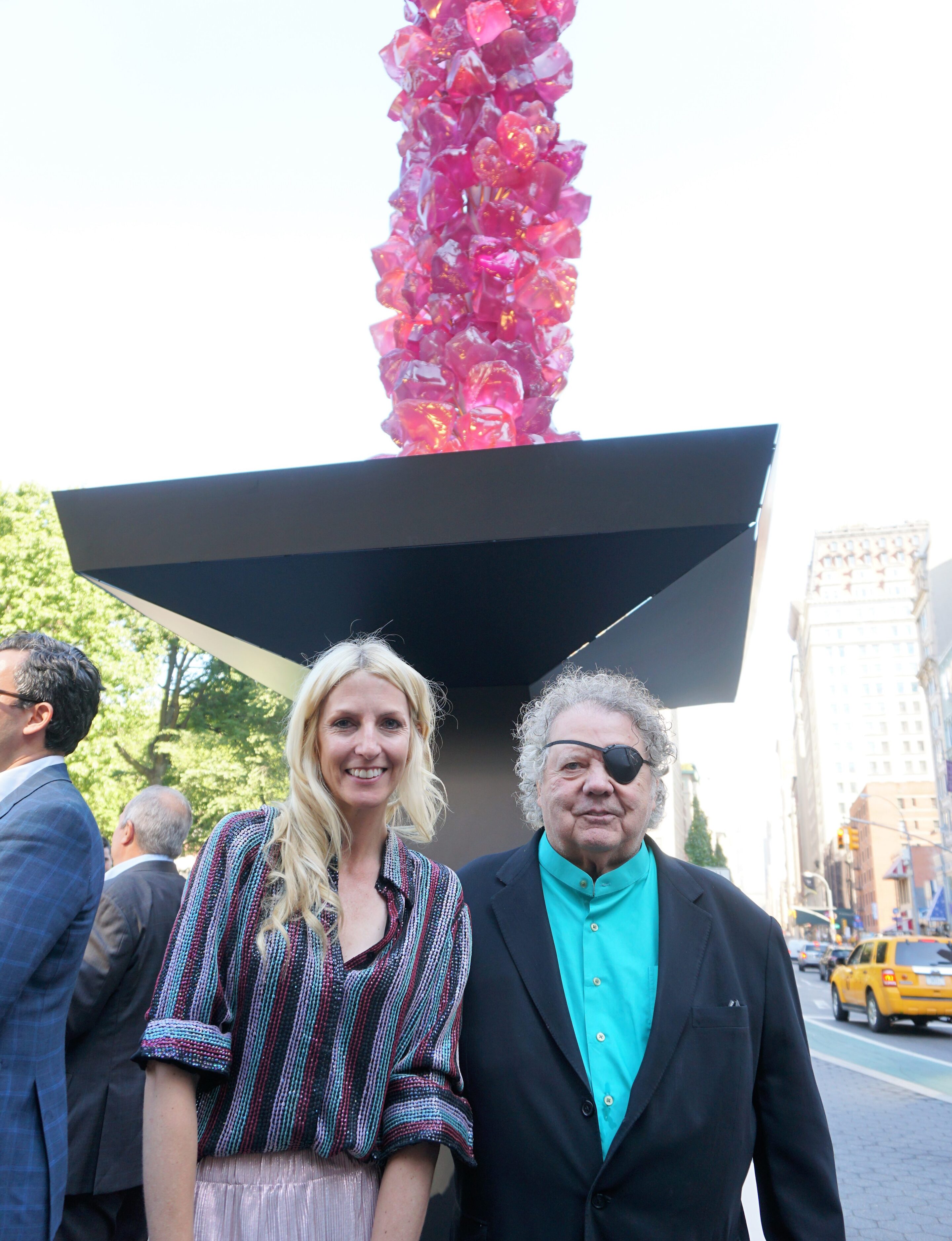 Dale Chihuly at the Union Square sculpture unveiling