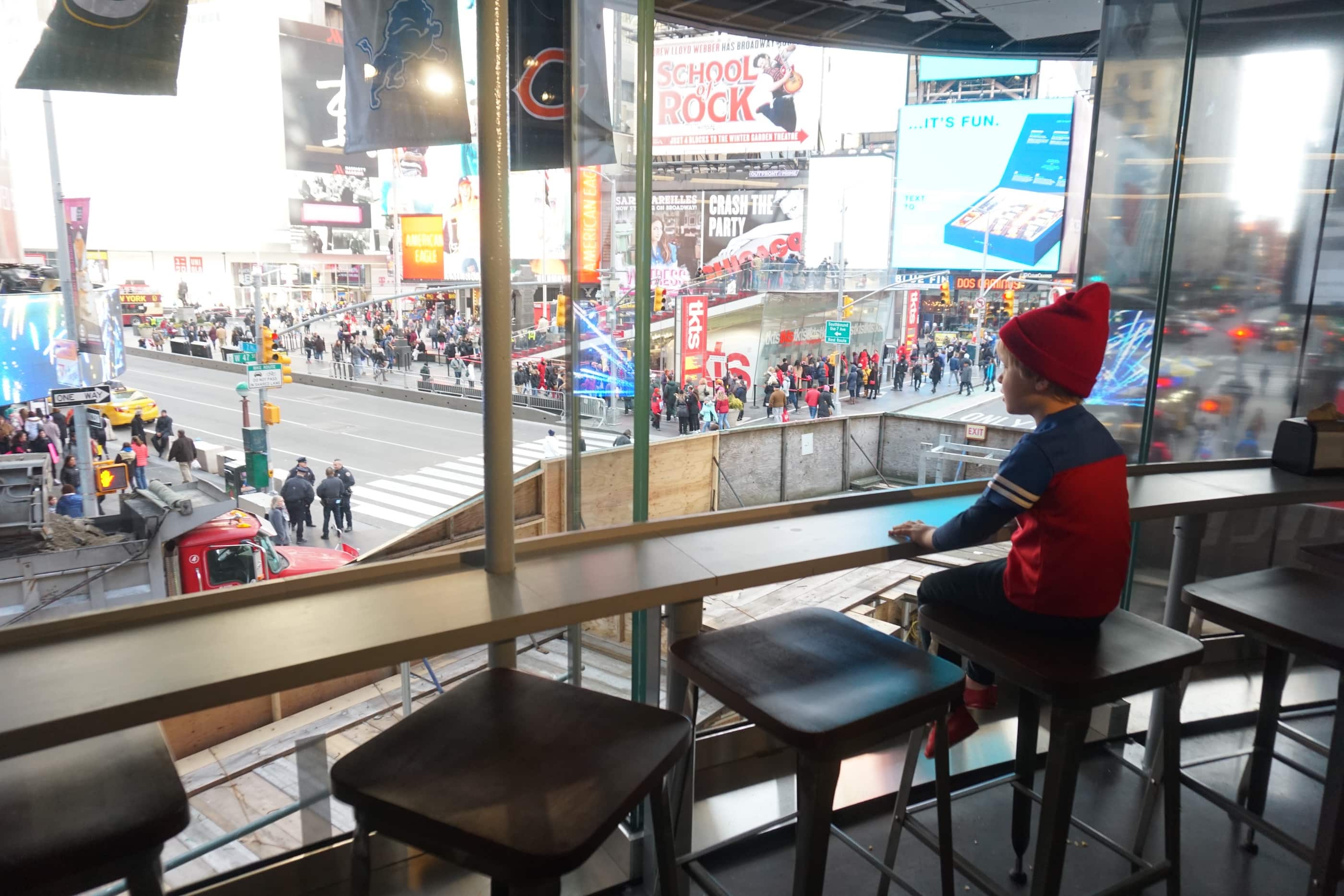 Amazing view from the NFL Experience Times Square
