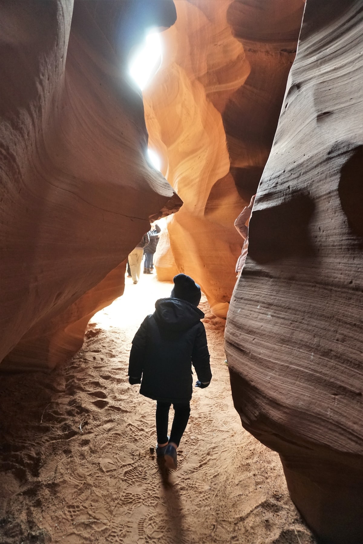 Entering Antelope Canyon