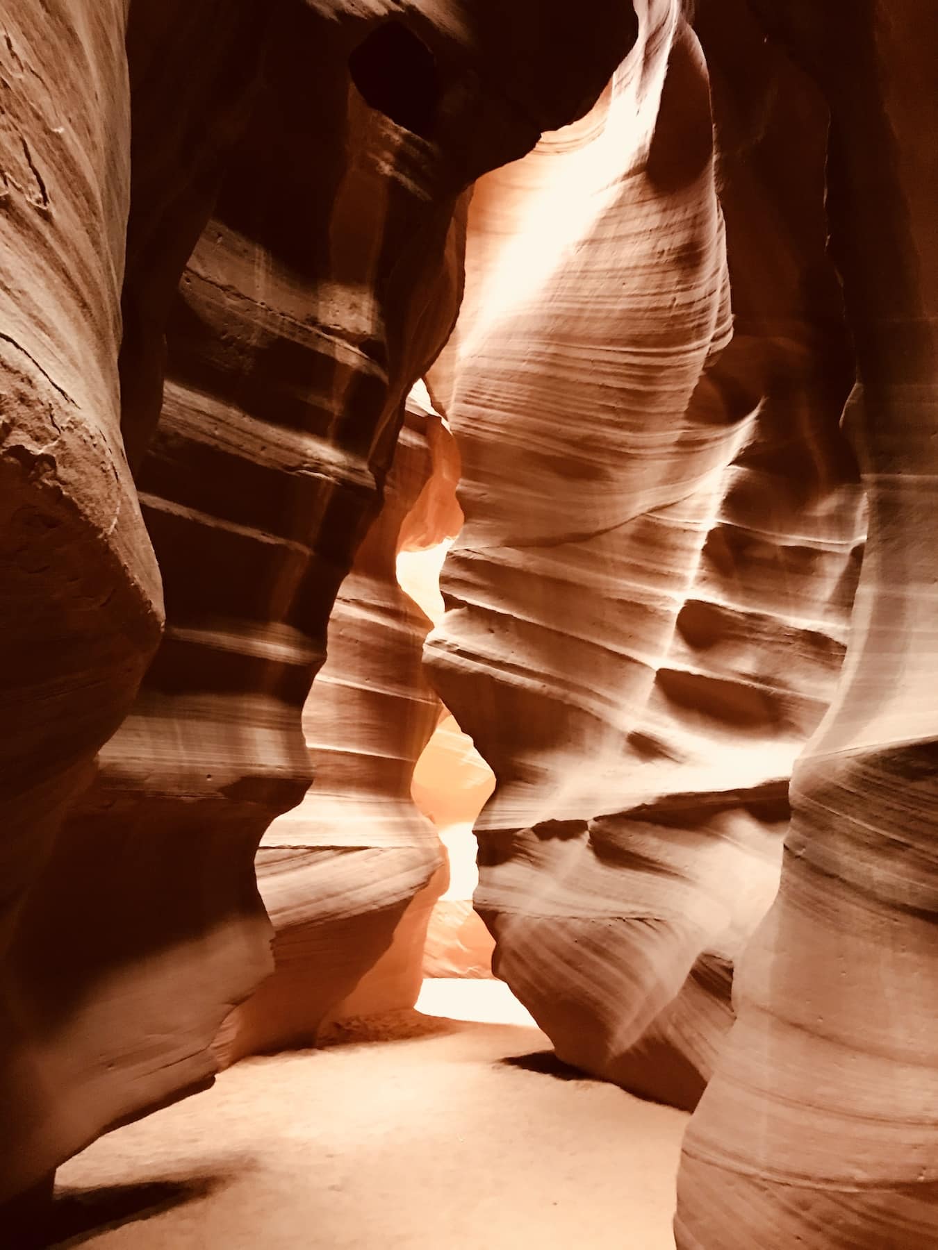 The gorgeous rock formations inside Antelope Canyon